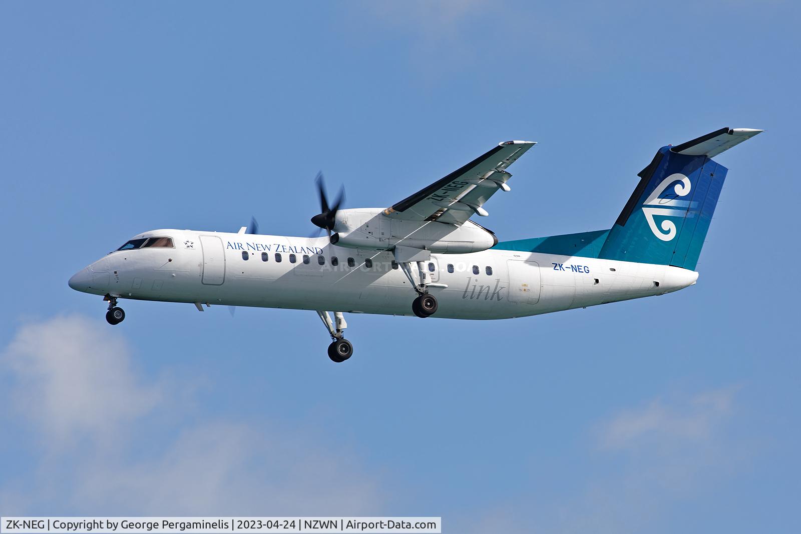 ZK-NEG, 2006 De Havilland Canada DHC-8-311 Dash 8 C/N 621, Wellington airport, NZ.