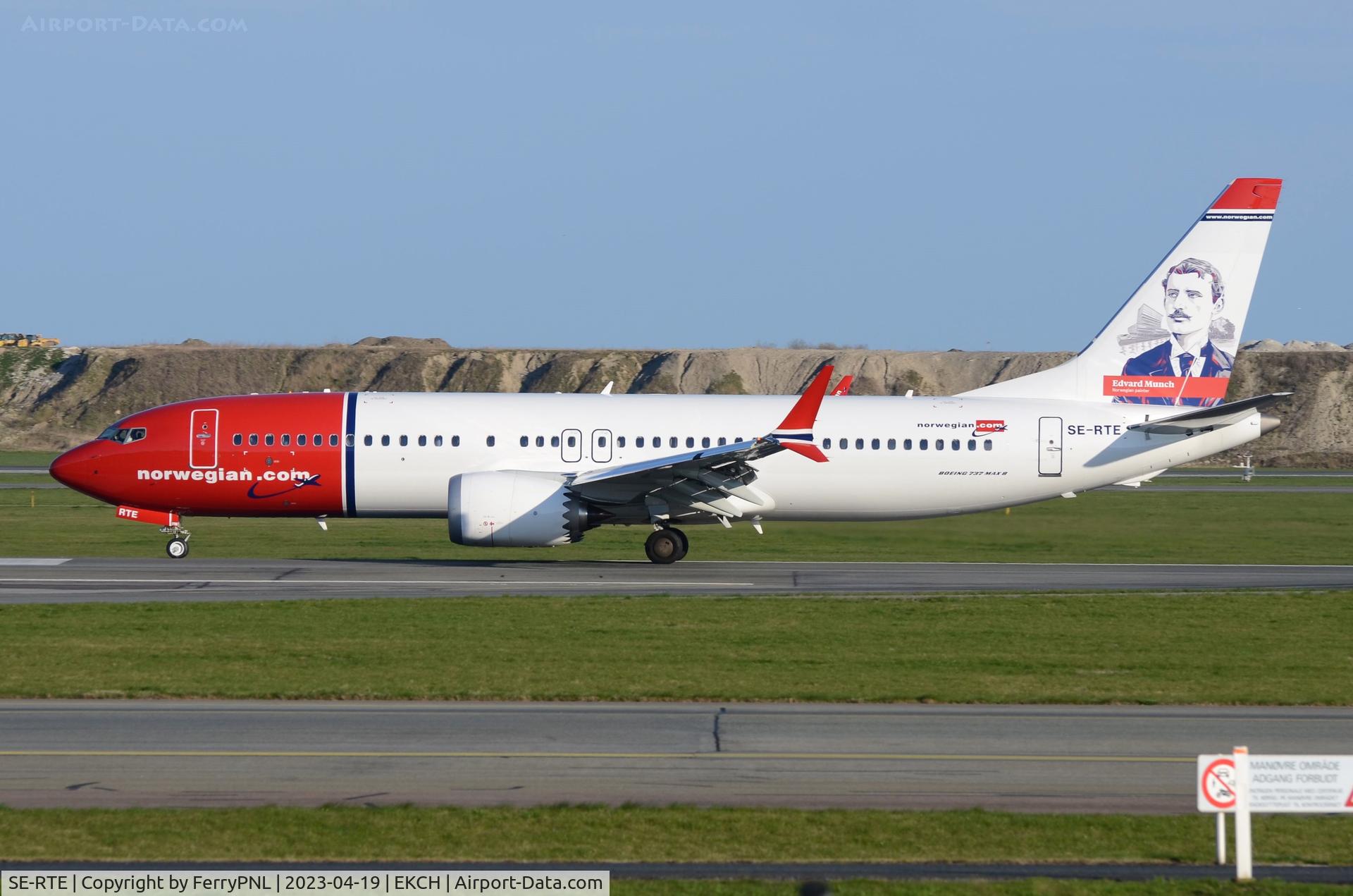 SE-RTE, 2023 Boeing 737-8 MAX C/N 43361, Norwegian B738 Max arriving in CPH