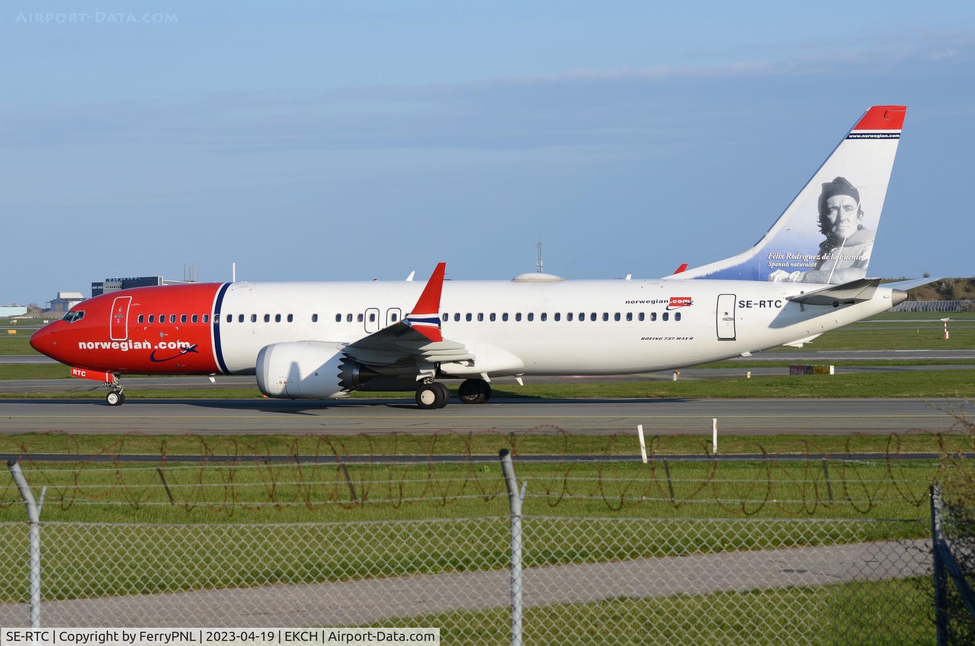SE-RTC, 2018 Boeing 737-8 MAX C/N 63973, B738M of Norwegian arriving in CPH