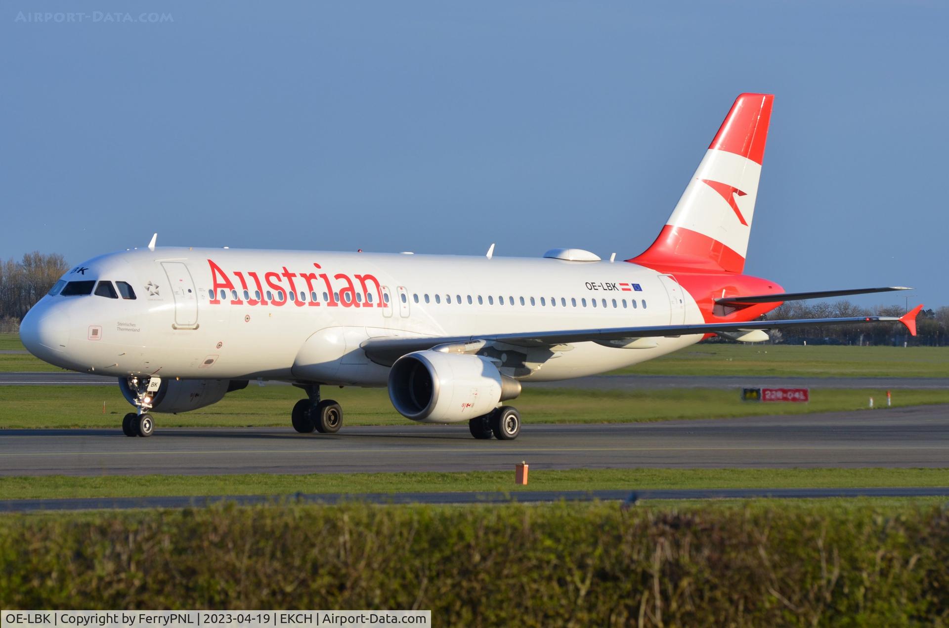 OE-LBK, 2003 Airbus A320-214 C/N 1931, Arrival of Austrian A320