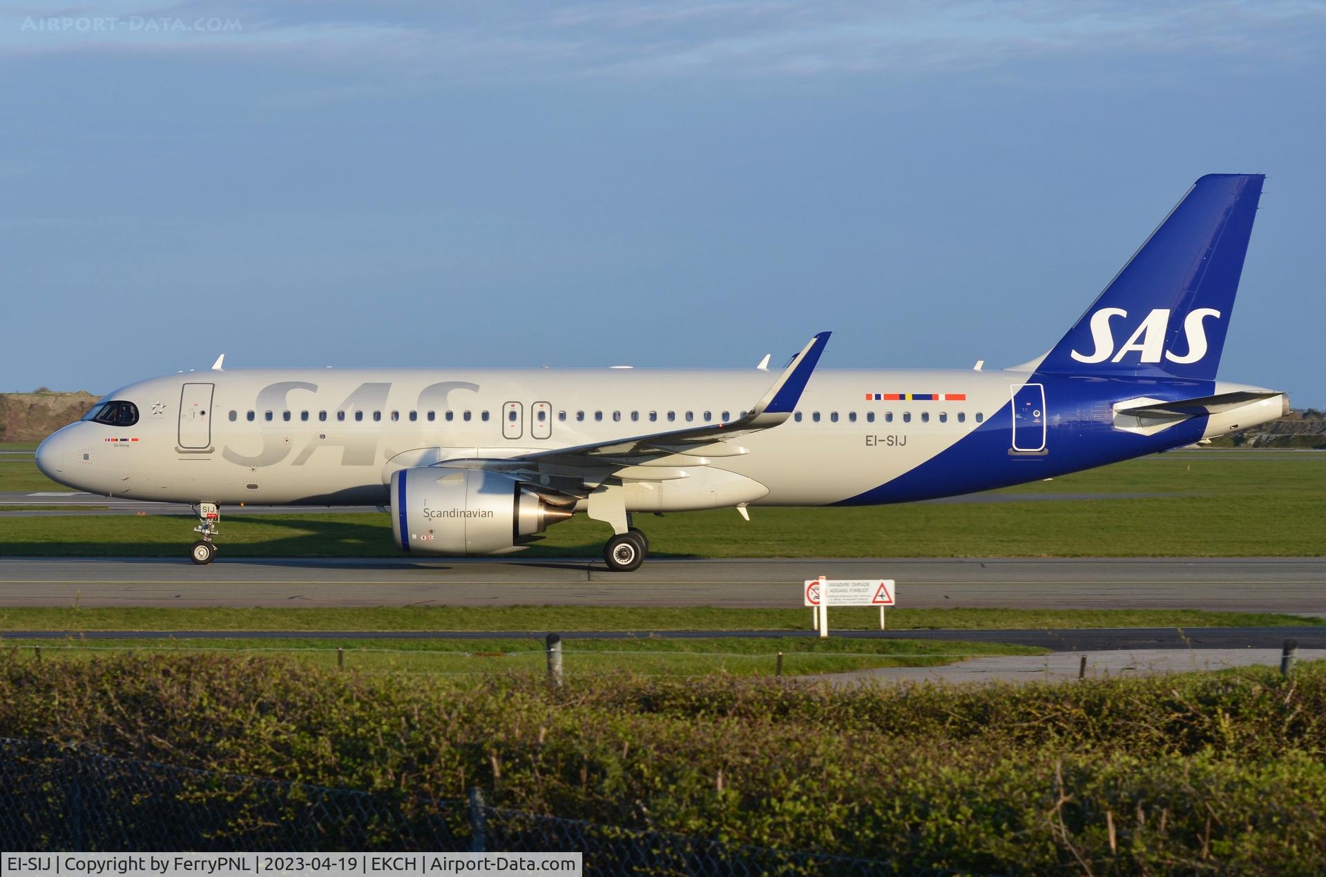 EI-SIJ, 2022 Airbus A320-251N C/N 10752, SAS A320 Neo arriving in CPH