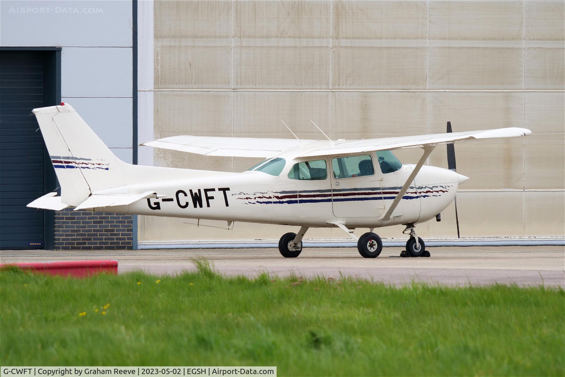 G-CWFT, 1979 Cessna 172N C/N 17273576, Parked at Norwich.