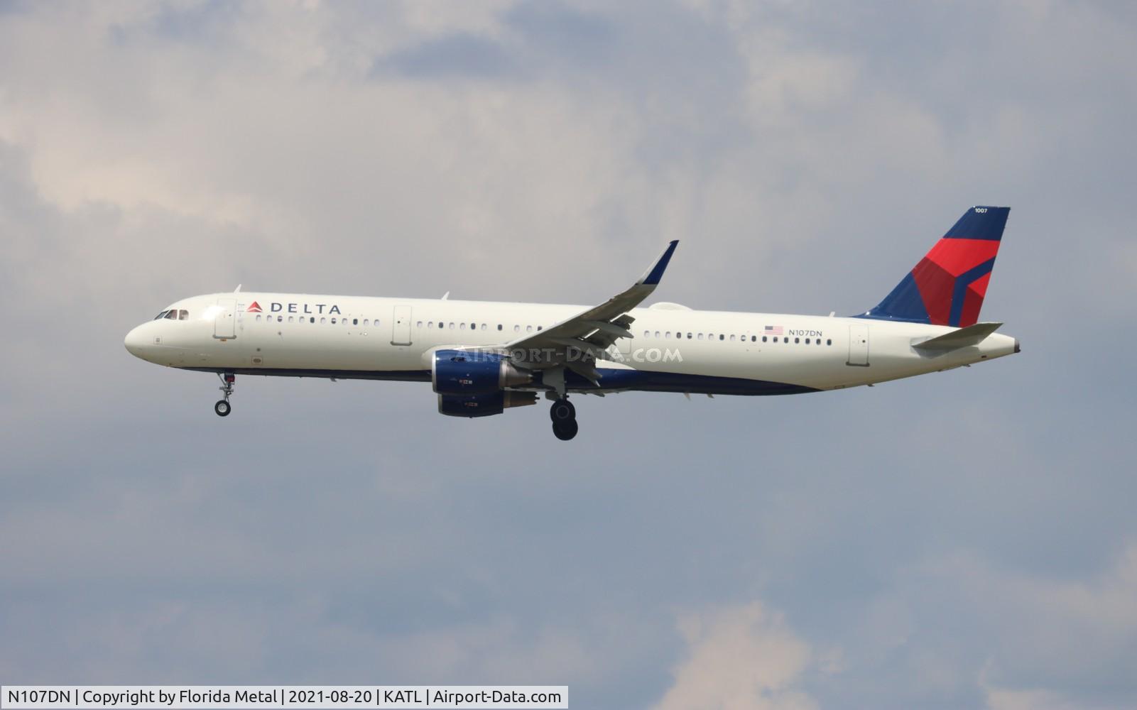 N107DN, 2020 Airbus A321-211 C/N 9582, DAL A321 zx