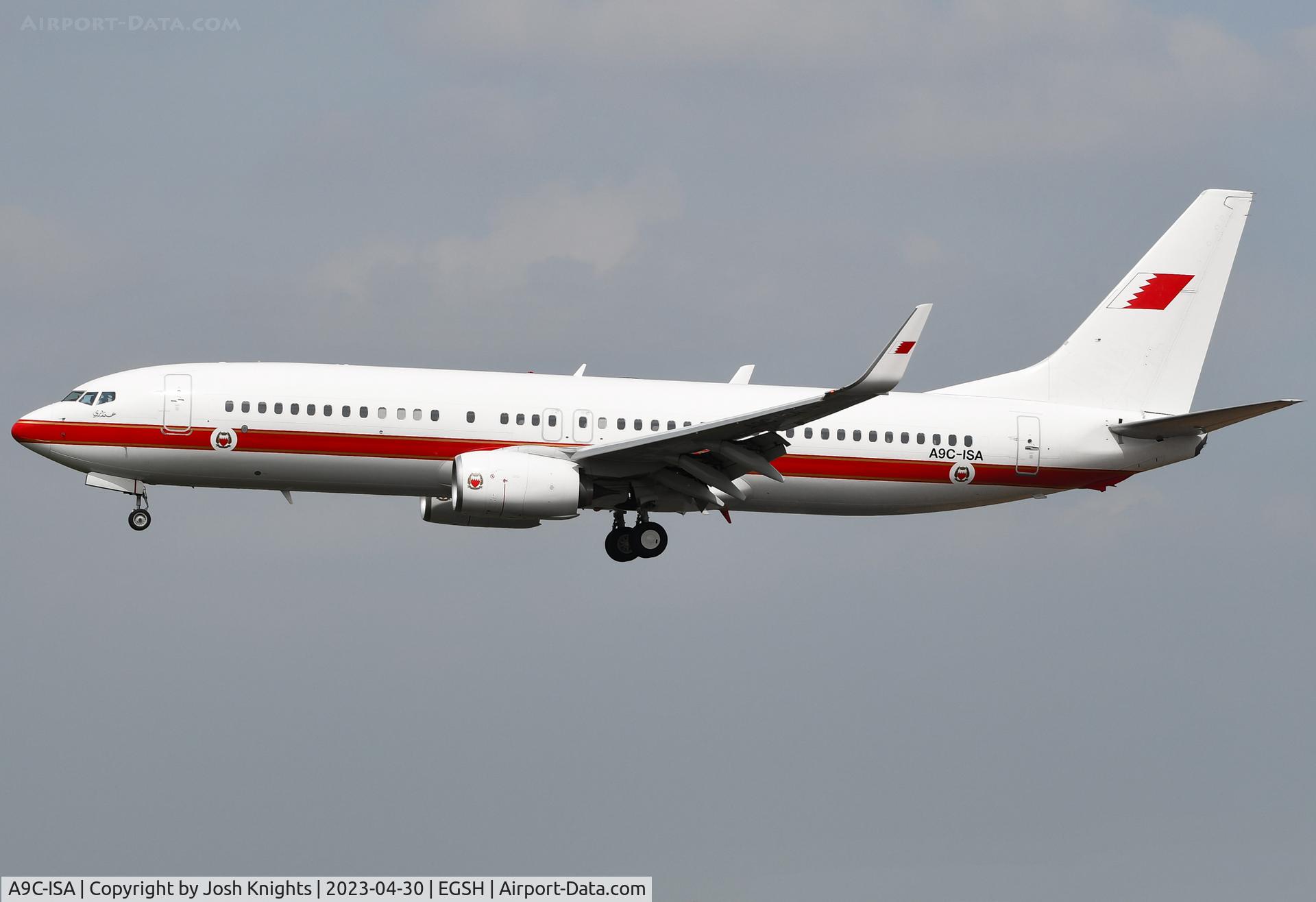 A9C-ISA, 2015 Boeing 737-86J C/N 37750, Arriving for Maintenance.