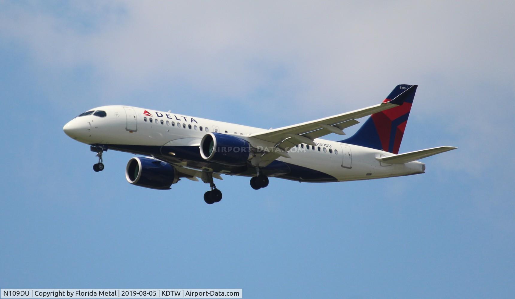 N109DU, 2019 Airbus A220-100 C/N 50028, Delta A220-100 zx