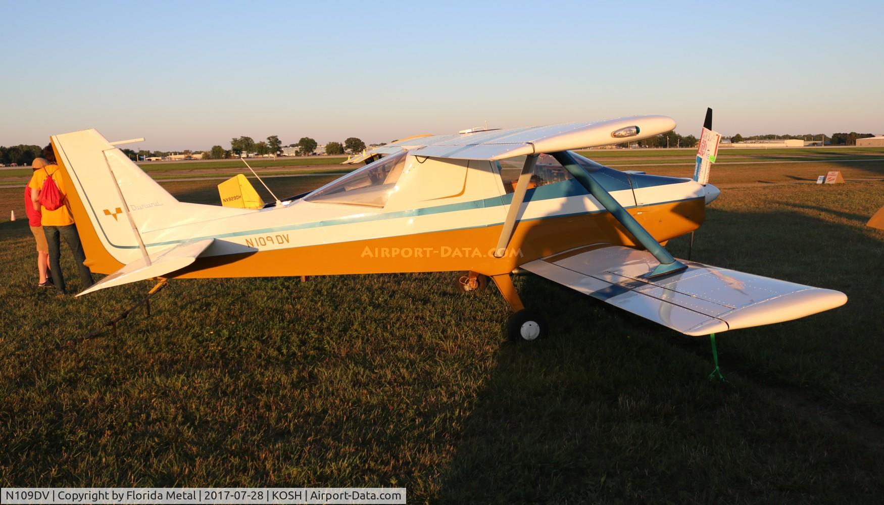 N109DV, 1978 Durand Mark V C/N 1, Durand Mk V zx