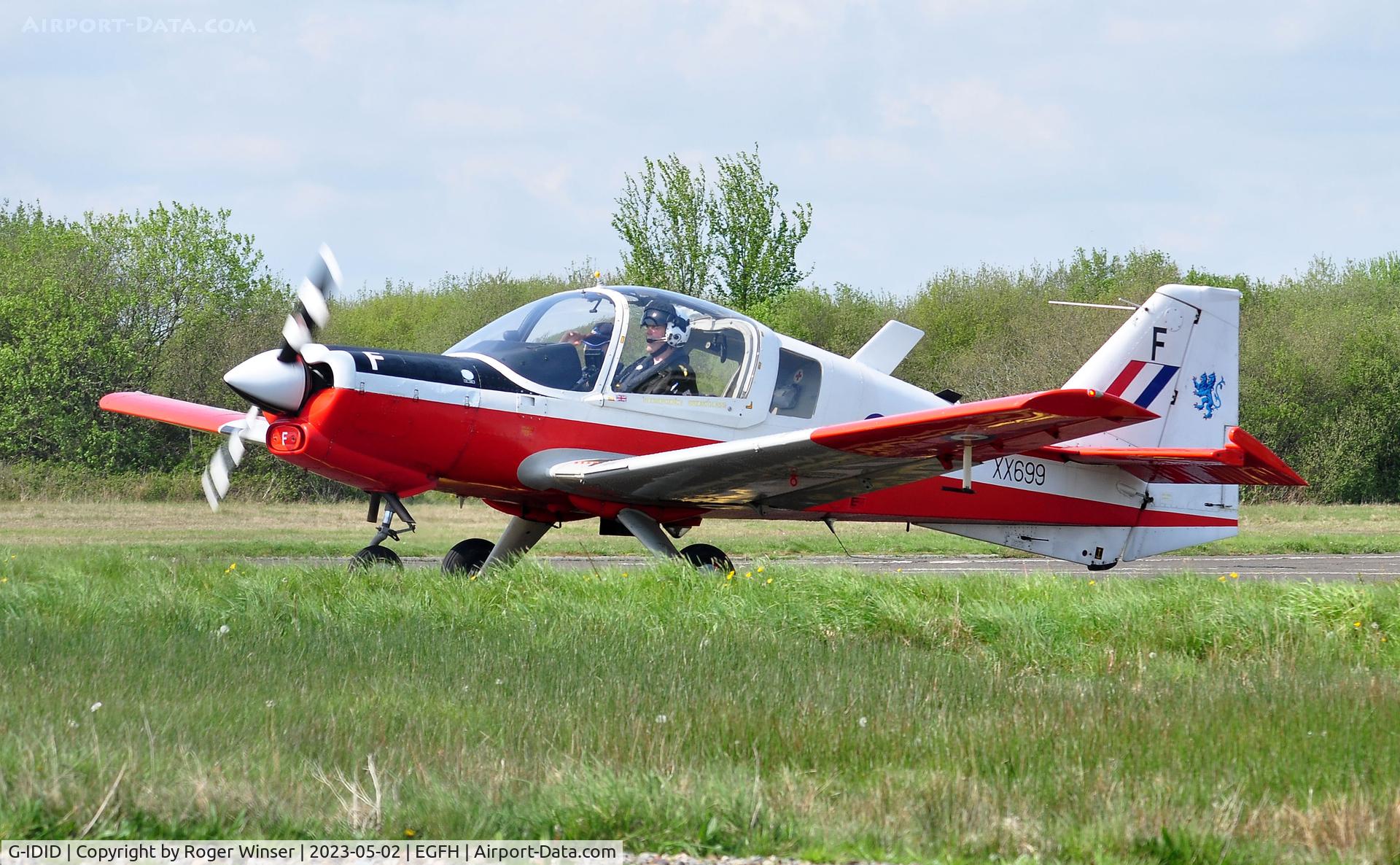 G-IDID, 1975 Scottish Aviation Bulldog T.1 C/N BH120/348, Visiting Bulldog operated on behalf of the Aerobility charity.