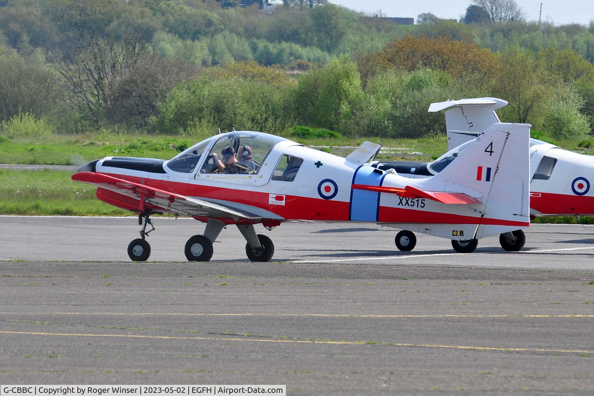 G-CBBC, 1973 Scottish Aviation Bulldog T.1 C/N BH120/201, Visiting Bulldog.
