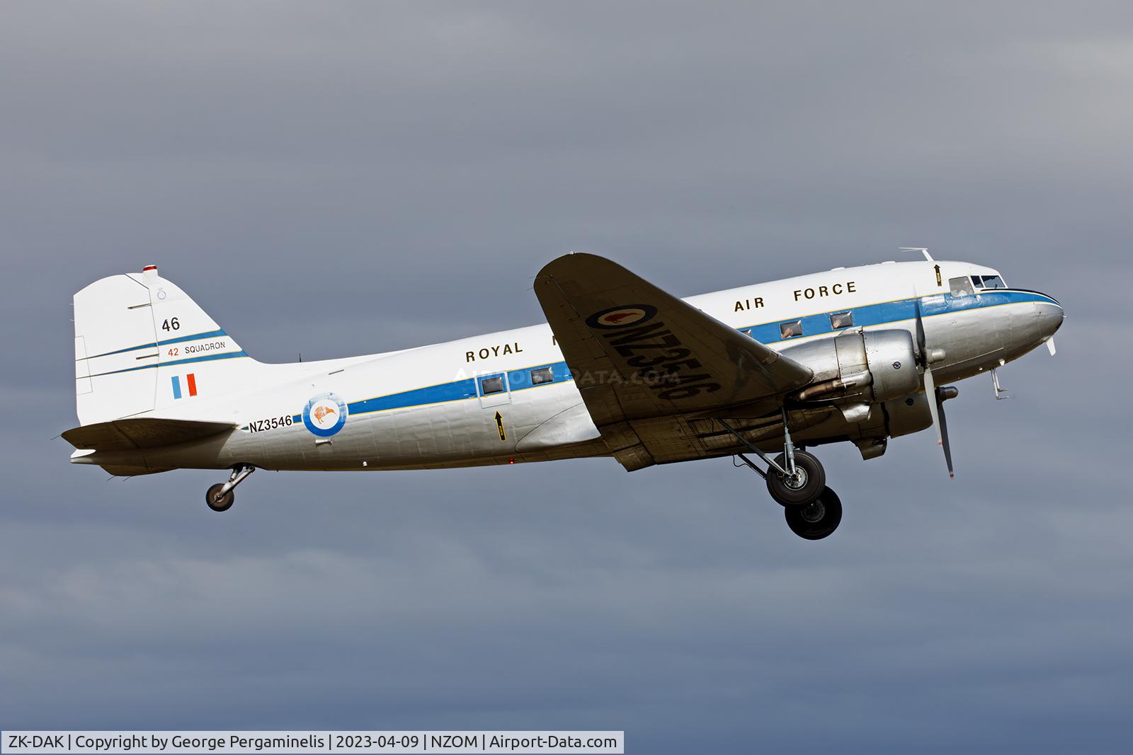 ZK-DAK, 1944 Douglas DC3C-S1C3G (C-47B) C/N 15035, Classic Fighters Airshow 2023.