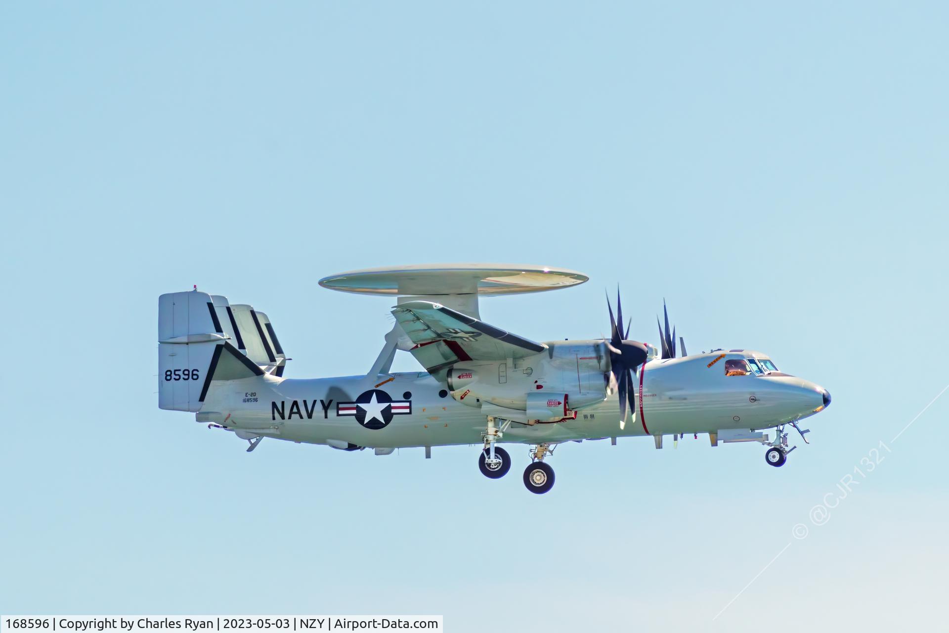 168596, 2014 Northrop Grumman E-2D Advanced Hawkeye C/N AA-15, Multiple touch-and-go landings at Naval Air Station North Island, San Diego, CA
