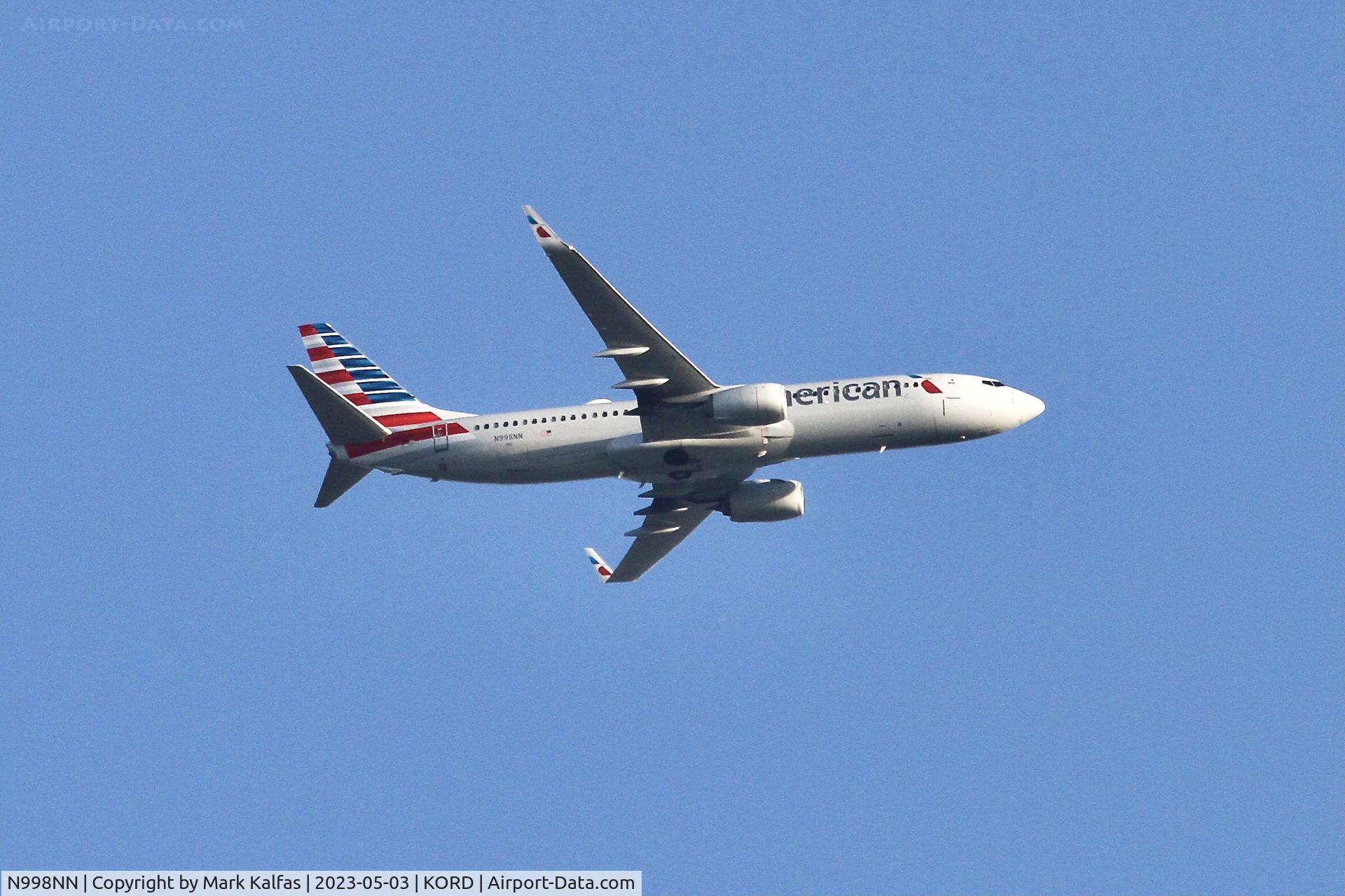 N998NN, 2016 Boeing 737-823 C/N 31250, American Boeing 737-823, N998NN arriving at ORD from PUJ.