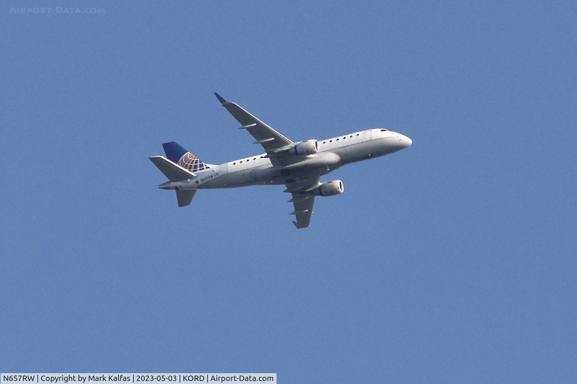 N657RW, 2005 Embraer 170SE (ERJ-170-100SE) C/N 17000115, United Express/Republic Airways Embraer 170SE, N657RW arriving at ORD from CLT