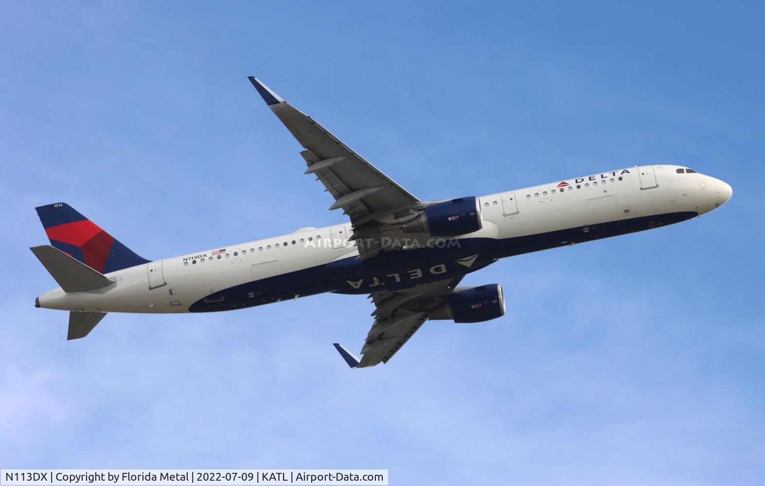 N113DX, 2021 Airbus A321-211 C/N 10100, DAL A321 zx