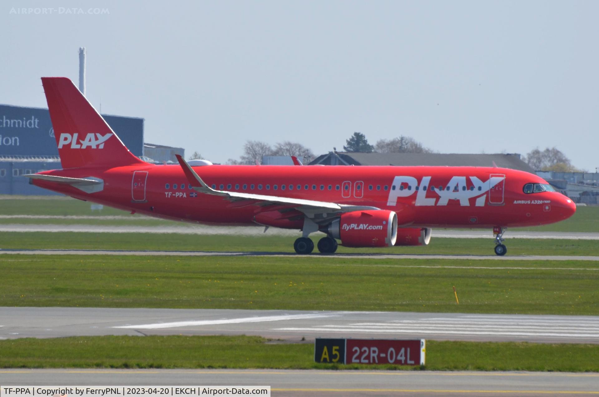TF-PPA, 2021 Airbus A320-251N C/N 9357, Play A320N departing for KEF