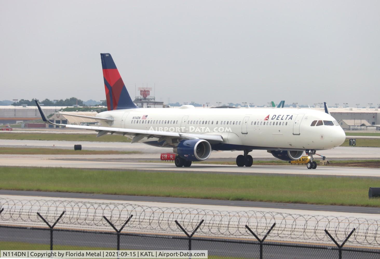 N114DN, 2021 Airbus A321-211 C/N 10122, DAL A321 zx