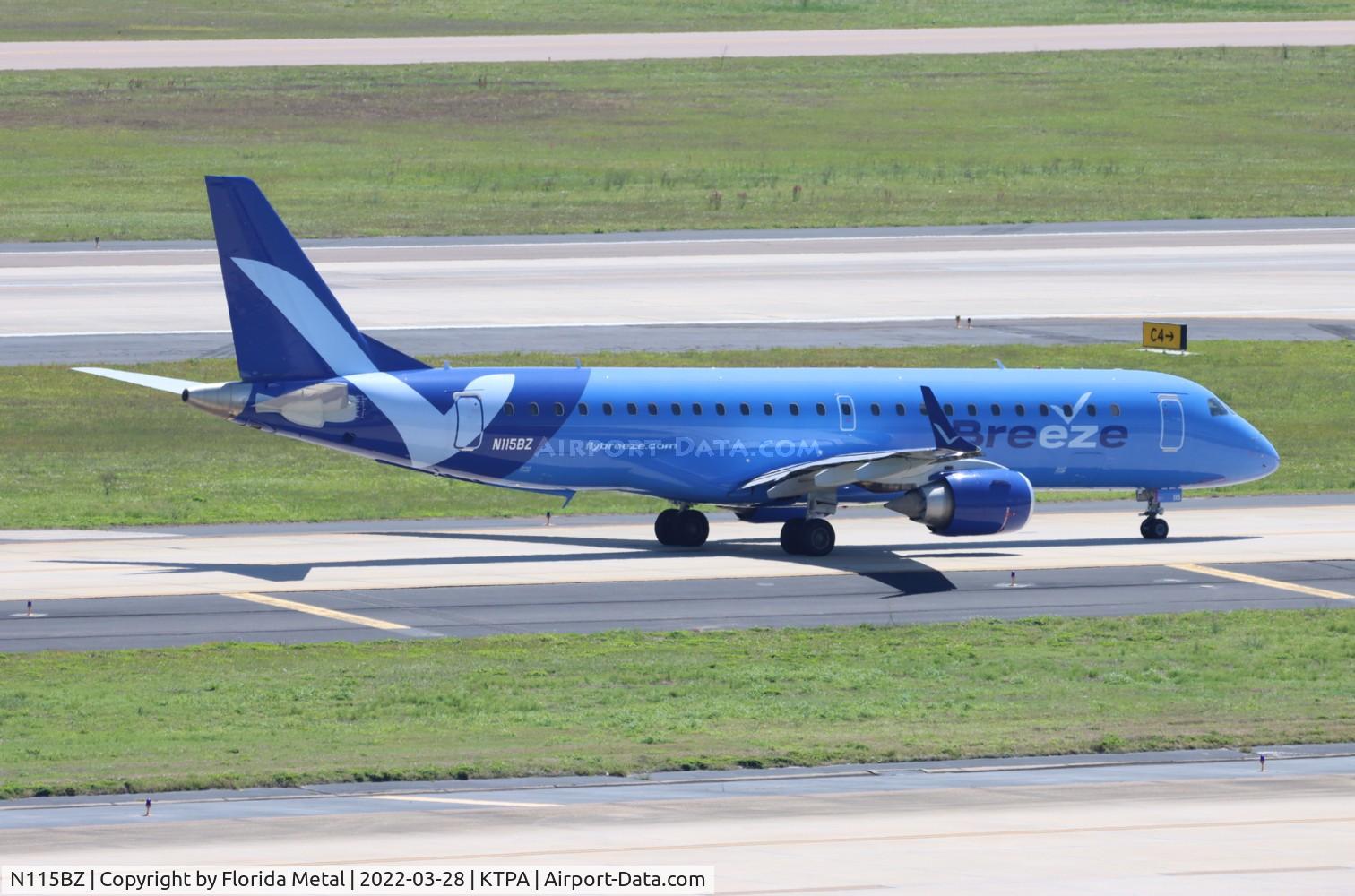 N115BZ, 2007 Embraer 190AR (ERJ-190-100IGW) C/N 19000096, MXY E190 zx