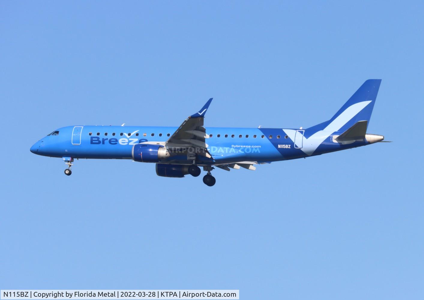 N115BZ, 2007 Embraer 190AR (ERJ-190-100IGW) C/N 19000096, MXY E190 zx