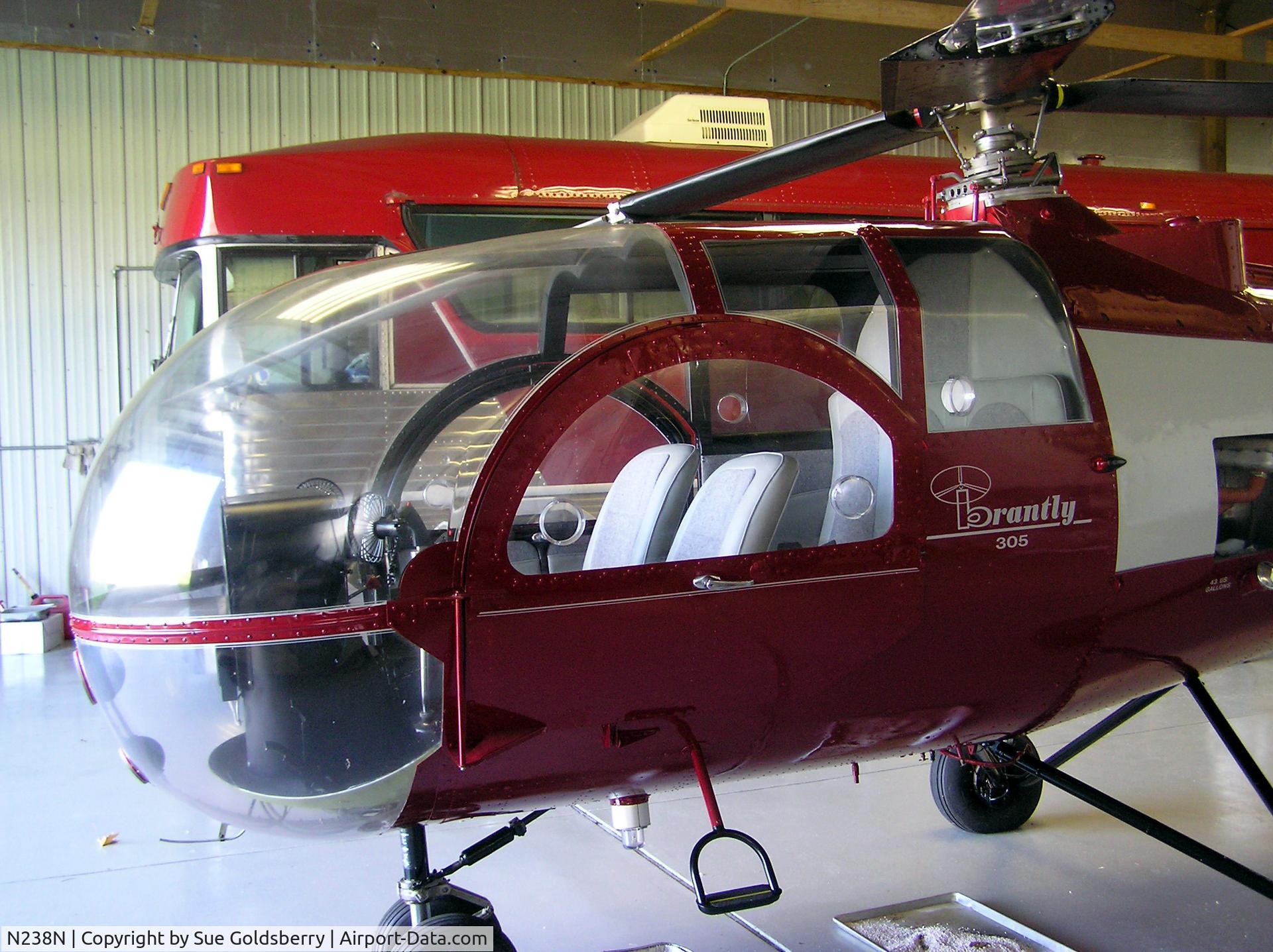 N238N, 1965 Brantly 305 C/N 1001, N238N in hanger