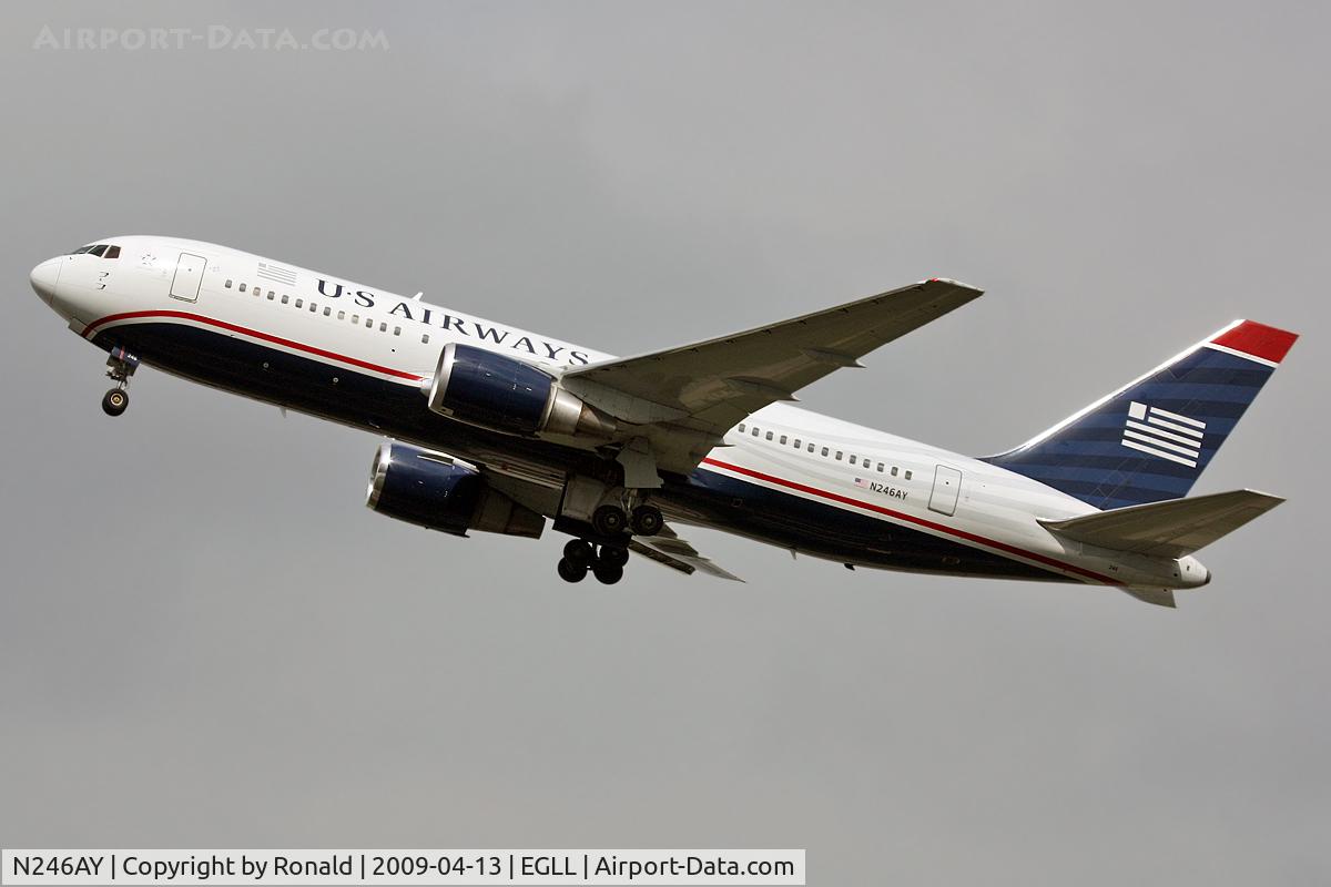 N246AY, 1987 Boeing 767-201ER C/N 23898, at lhr