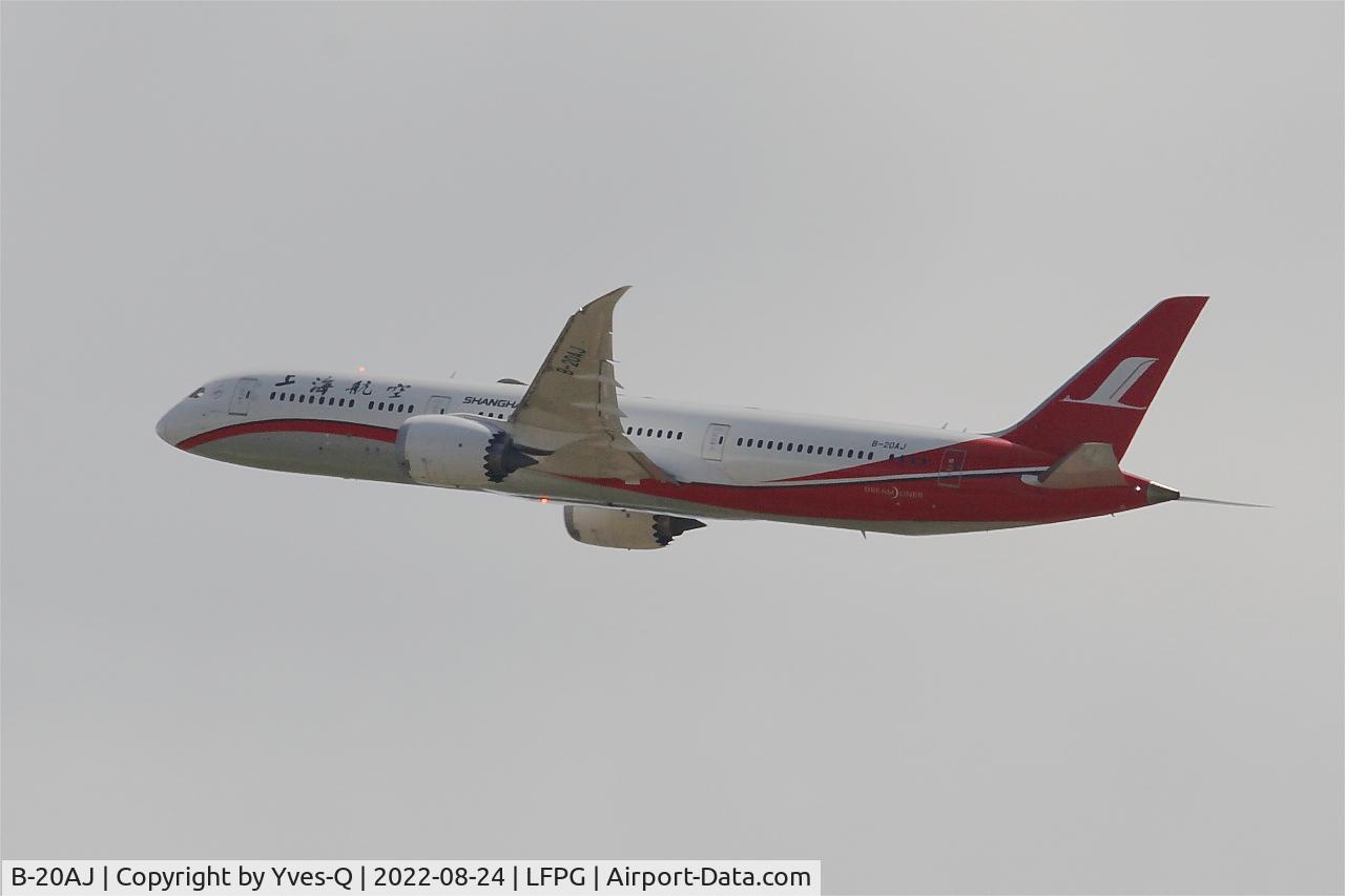 B-20AJ, 2019 Boeing 787-9 Dreamliner C/N 63713, Boeing 787-9 Dreamliner, Climbing from rwy 08L, Roissy Charles De Gaulle airport (LFPG-CDG)