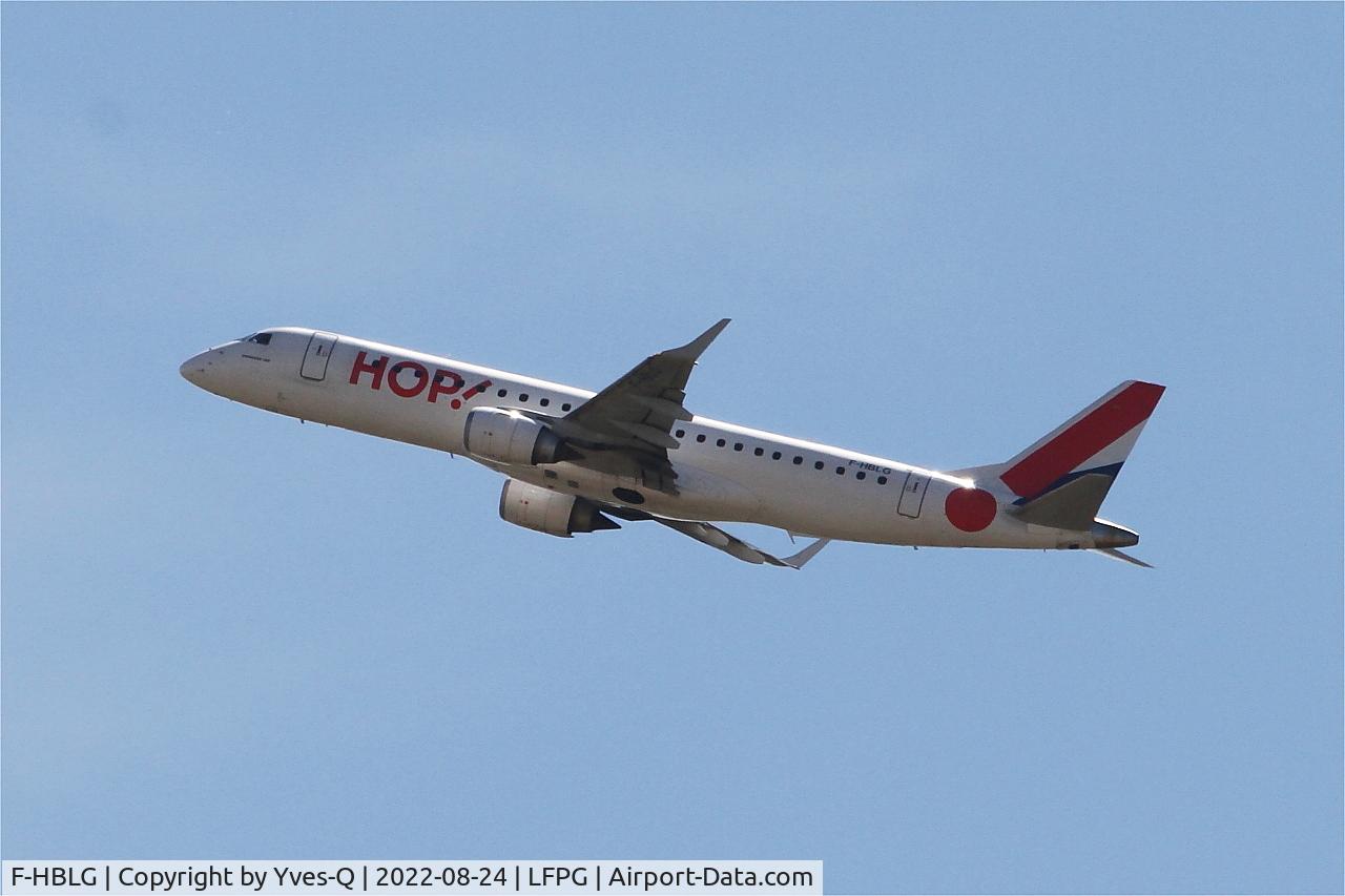F-HBLG, 2009 Embraer 190LR (ERJ-190-100LR) C/N 19000254, Embraer 190LR, Climbing from rwy 08L, Roissy Charles De Gaulle airport (LFPG-CDG)