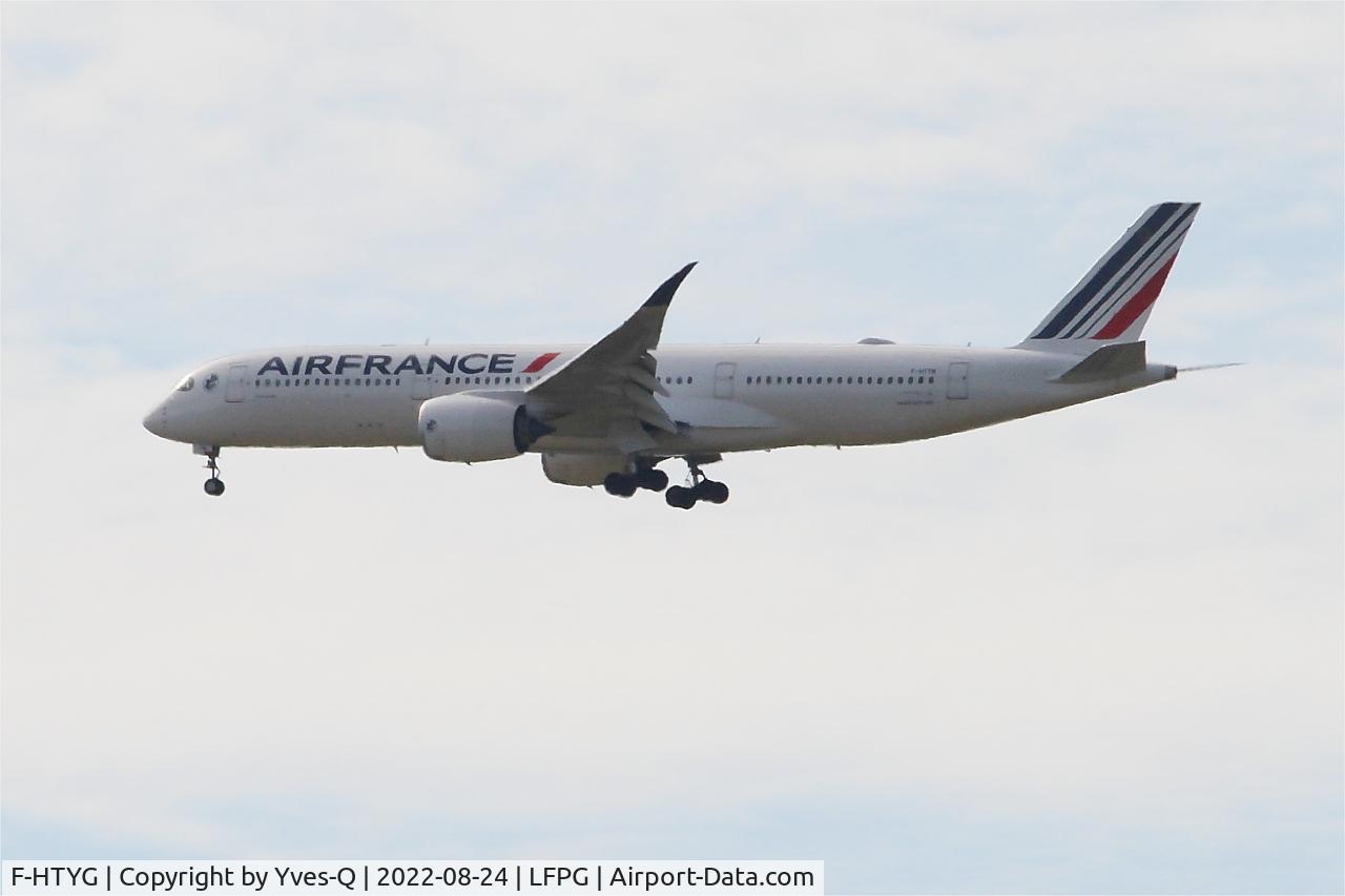 F-HTYG, 2021 Airbus A350-941 C/N 479, Airbus A350-941, On final rwy 08R, Roissy Charles De Gaulle airport (LFPG-CDG)