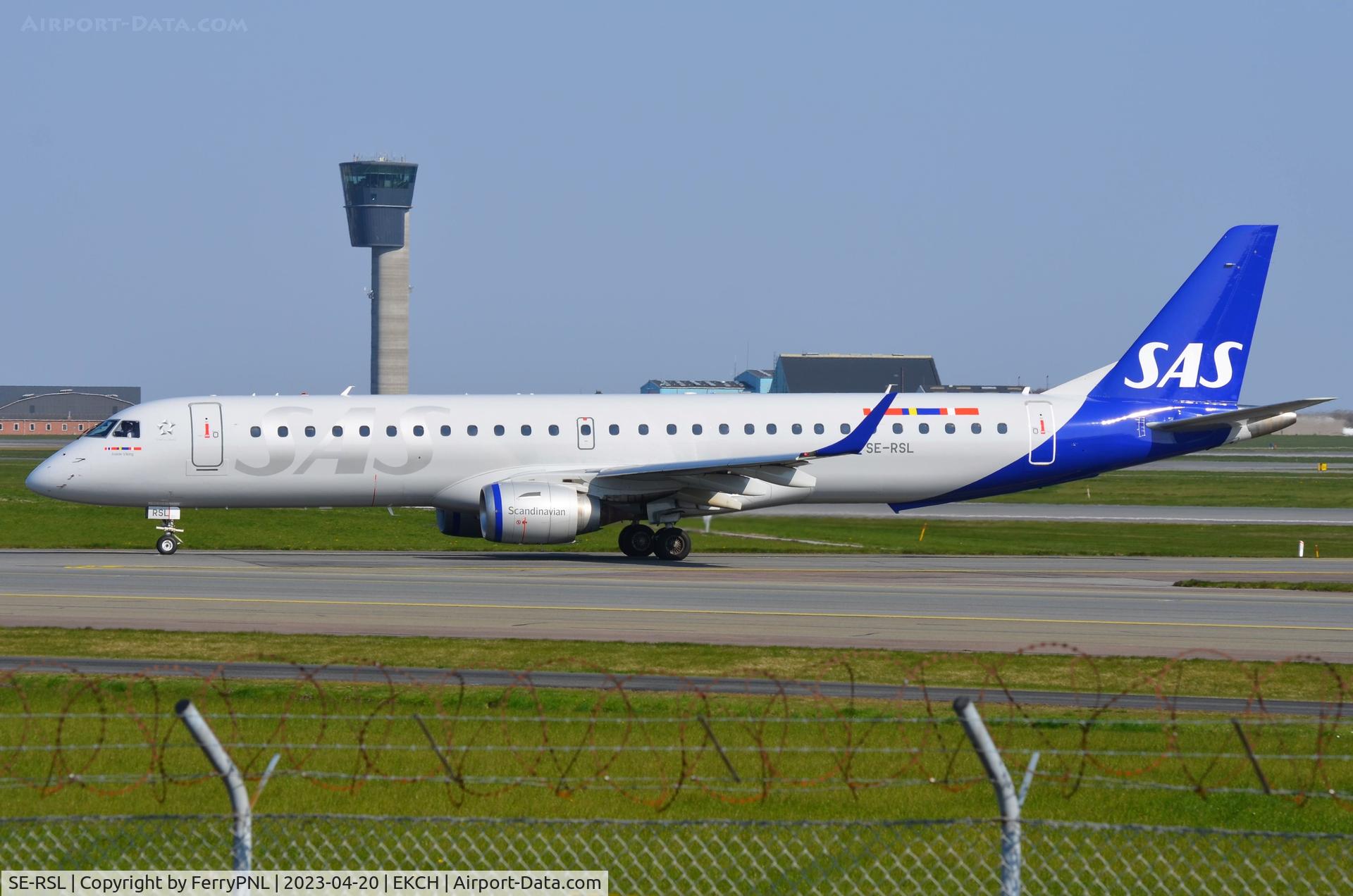 SE-RSL, 2007 Embraer 195LR (ERJ-190-200LR) C/N 1900128, Arrival of SAS ERJ195