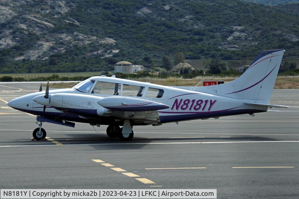 N8181Y, 1966 Piper PA-30 Twin Comanche Twin Comanche C/N 30-1298, Parked