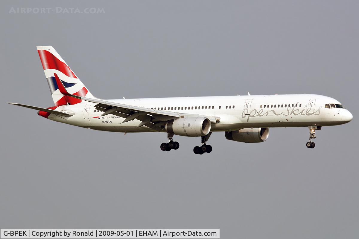 G-BPEK, 1995 Boeing 757-236 C/N 25808, at spl