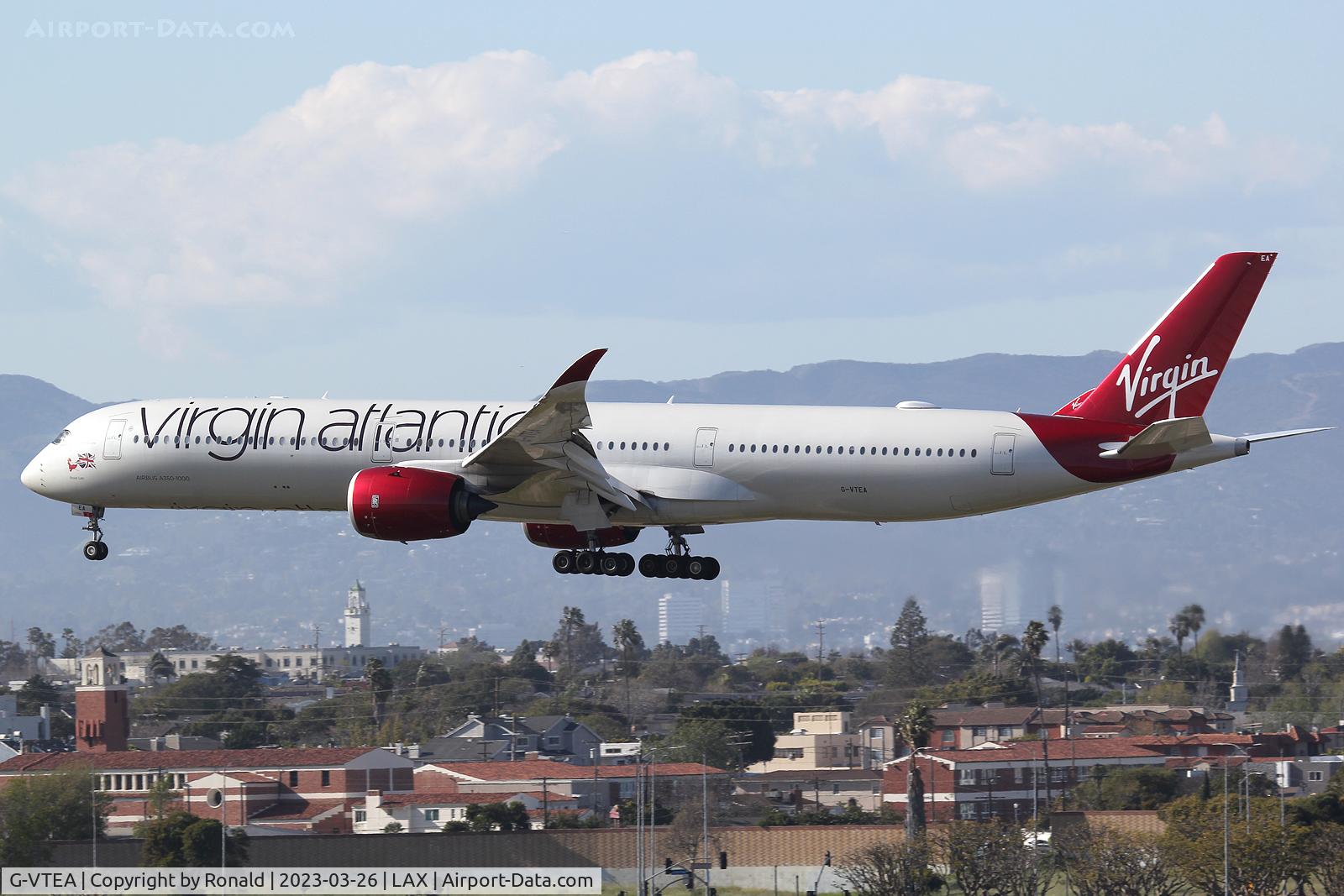 G-VTEA, 2020 Airbus A350-1041 C/N 0426, at lax