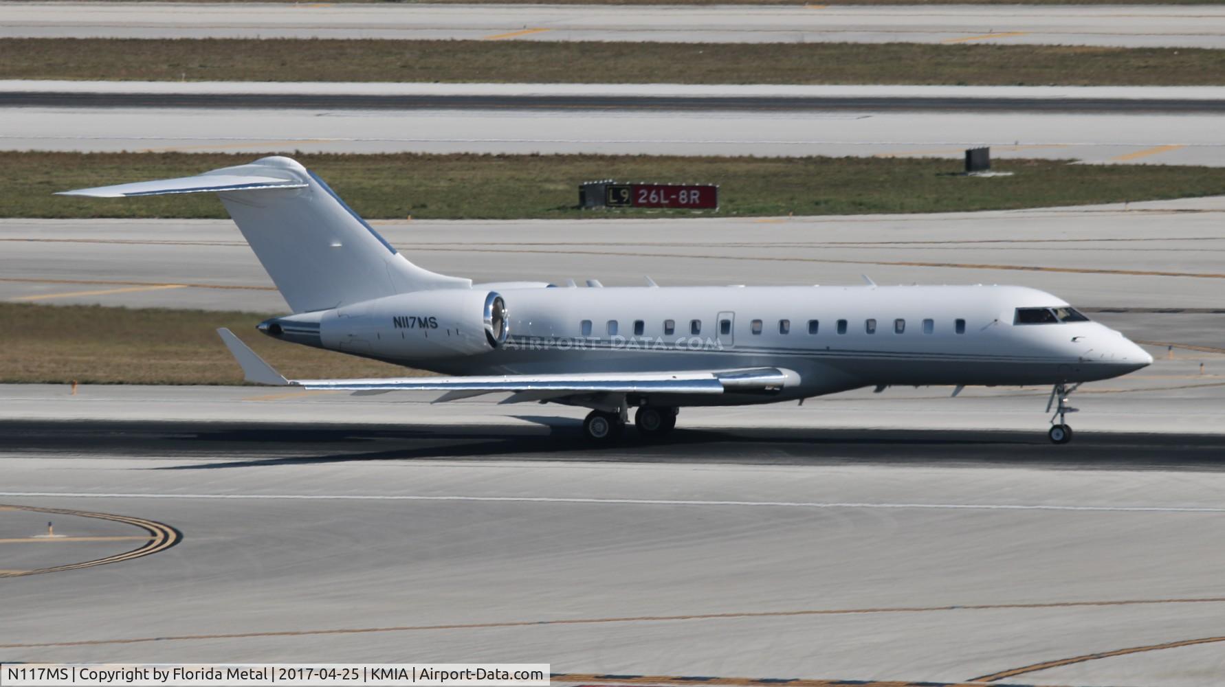 N117MS, 2010 Bombardier BD-700-1A11 Global 5000 C/N 9386, Global 5000 zx