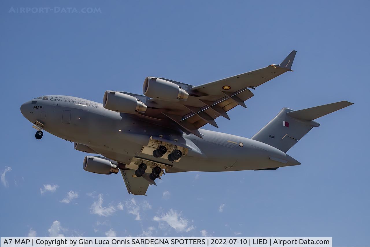 A7-MAP, 2016 Boeing C-17A Globemaster III C/N F-279, Landing