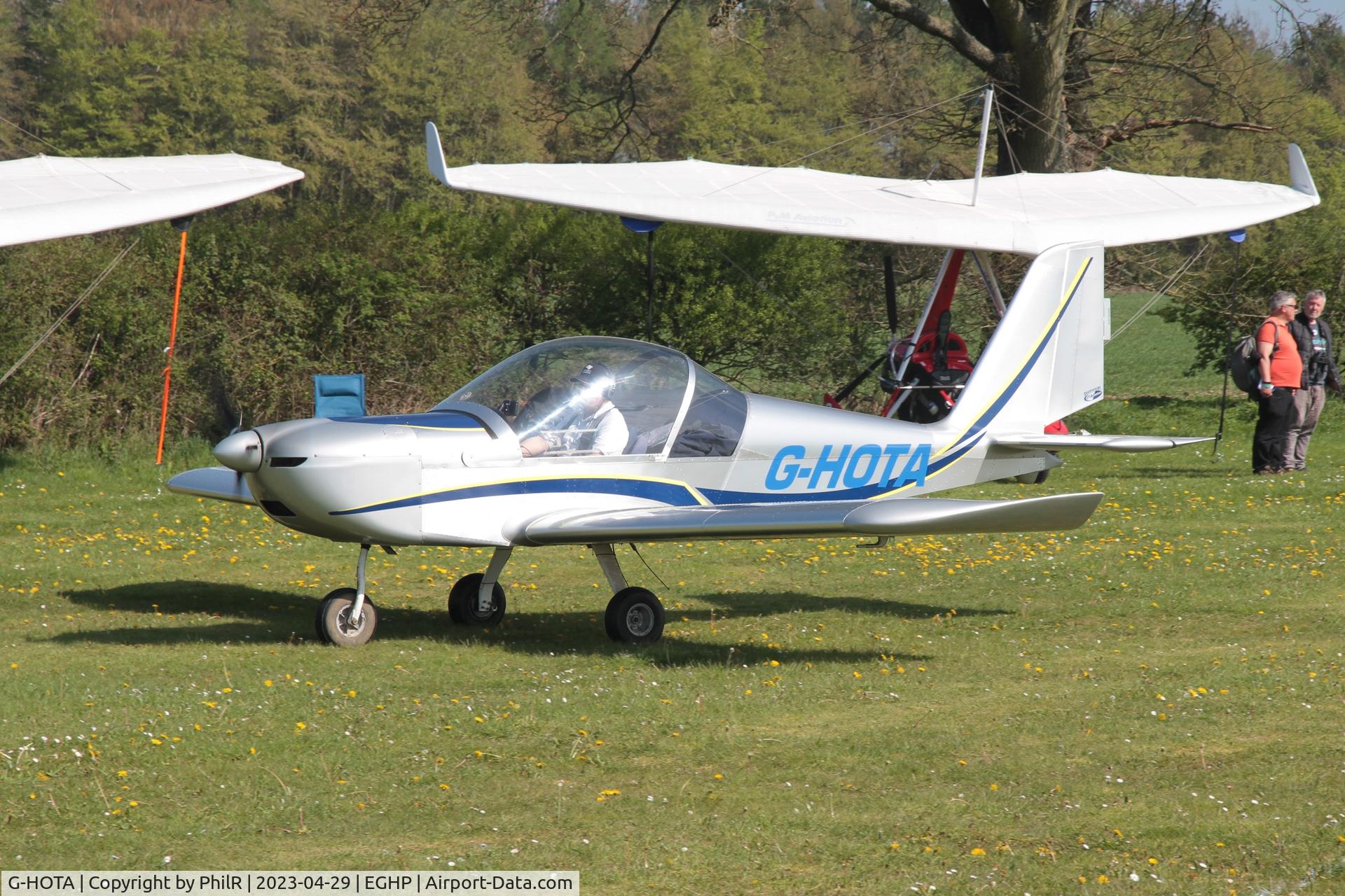 G-HOTA, 2009 Cosmik EV-97 TeamEurostar UK C/N 3318, G-HOTA 2008 Cosmik Aviation Ltd EV-97 Teameurostar UK Popham