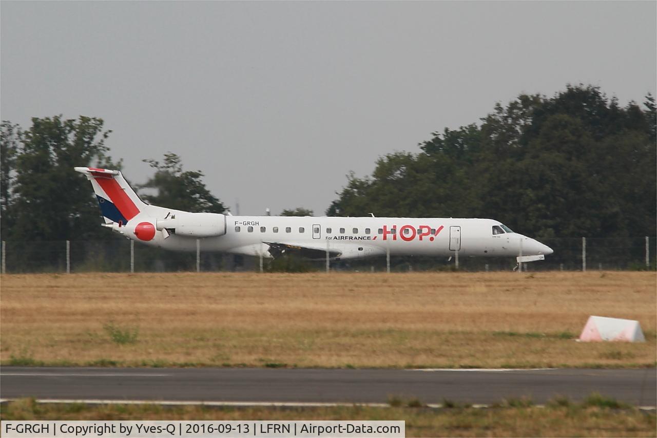 F-GRGH, 1999 Embraer EMB-145EU (ERJ-145EU) C/N 145120, Embraer EMB-145EU, Landing rwy 10, Rennes St Jacques airport (LFRN-RNS)
