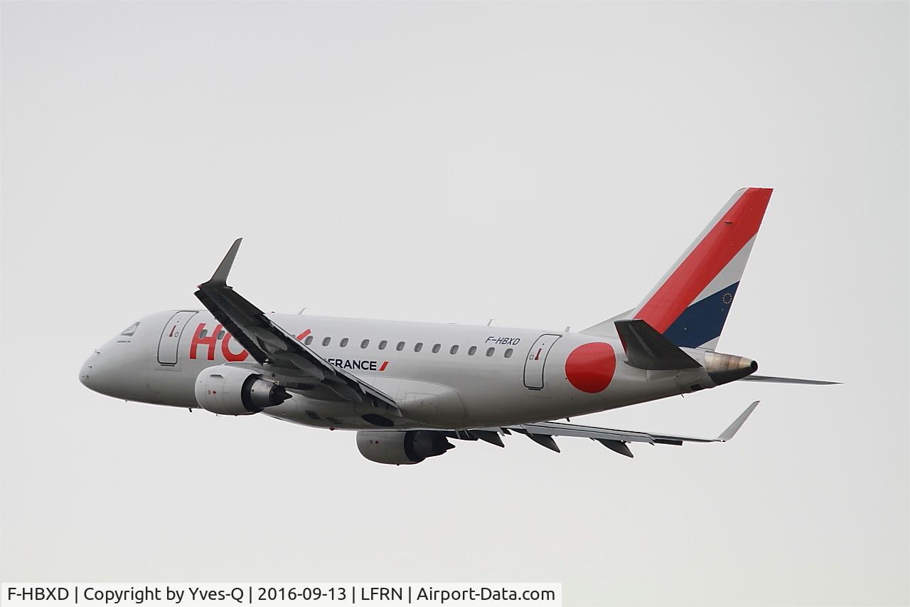 F-HBXD, 2009 Embraer 170ST (ERJ-170-100ST) C/N 17000281, Embraer ERJ-170ST, Take off rwy 28, Rennes-St Jacques airport (LFRN-RNS)