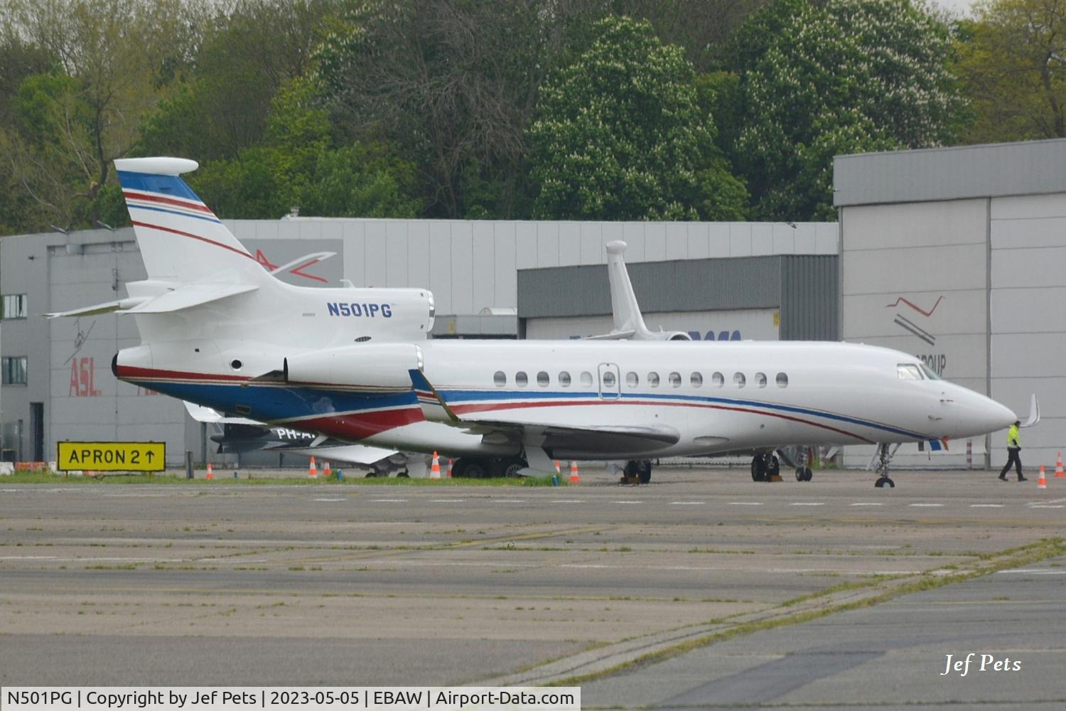 N501PG, 2013 Dassault Falcon 7X C/N 2018, At Antwerp Airport.