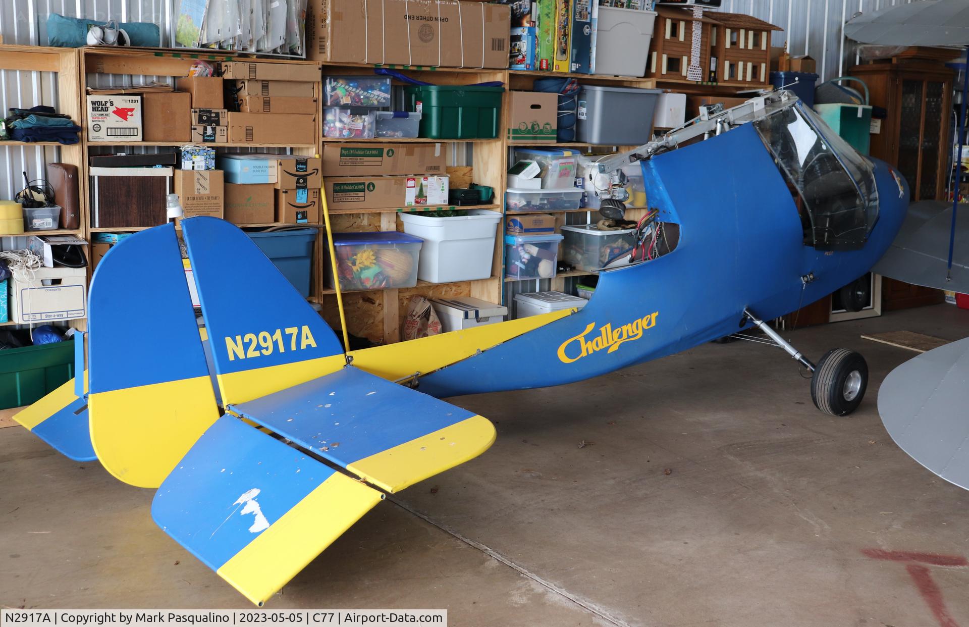 N2917A, 1986 Qc Ultralight CHALLENGER I C/N 0586-B-0199, Challenger I
