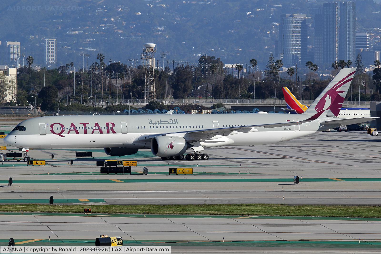 A7-ANA, 2017 Airbus A350-1041 C/N 088, at lax