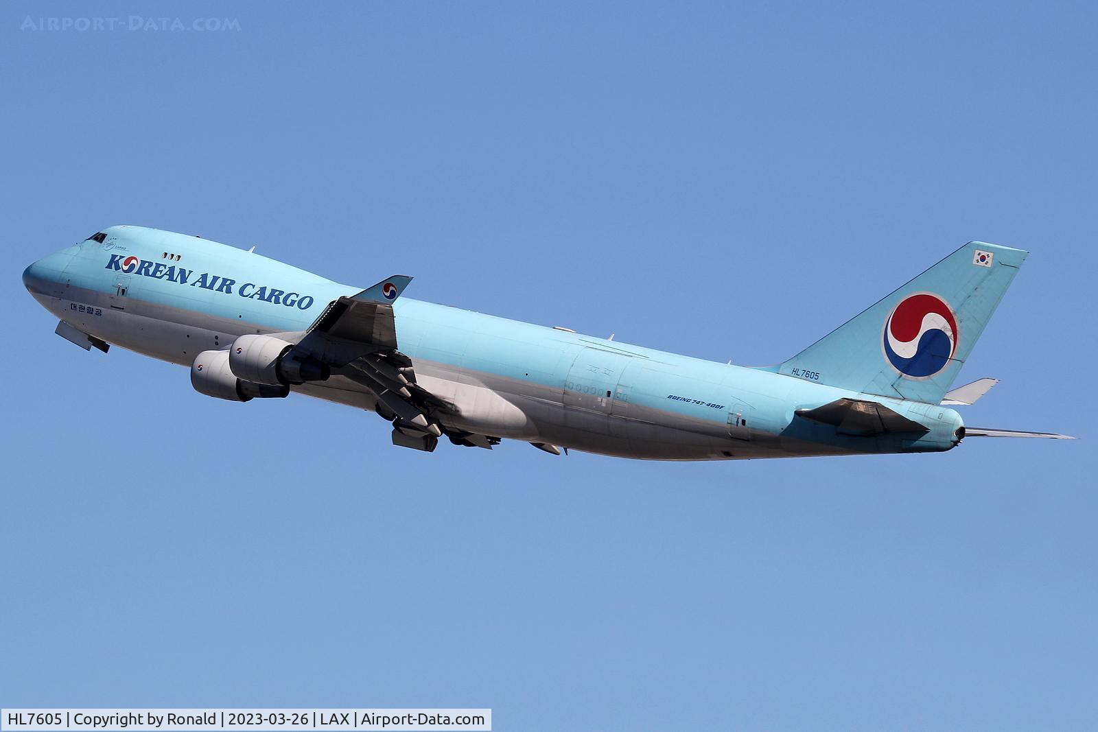 HL7605, 2006 Boeing 747-4B5ERF C/N 35526, at lax