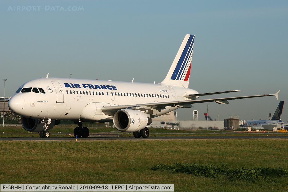 F-GRHH, 1999 Airbus A319-111 C/N 1151, at cdg