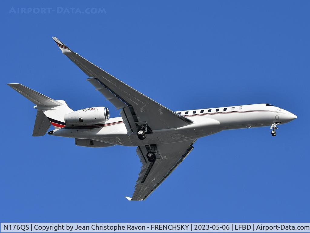 N176QS, 2021 Bombardier Global 7500 (BD-700-2A12) C/N 70096, White Plains (HPN)	Bordeaux (BOD)	(N176QS)
