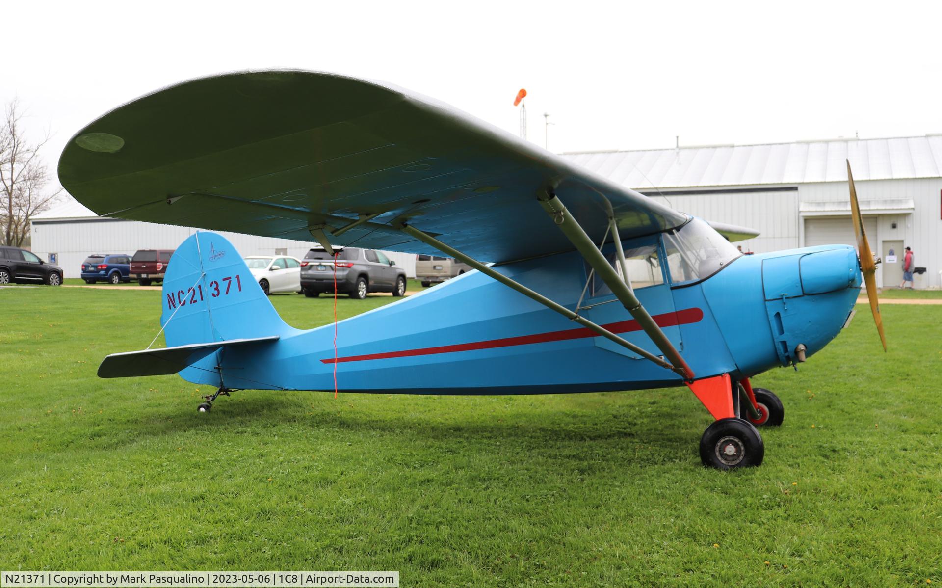 N21371, 1938 Aeronca 65-CA Super Chief C/N C1808, Aeronca 65-CA
