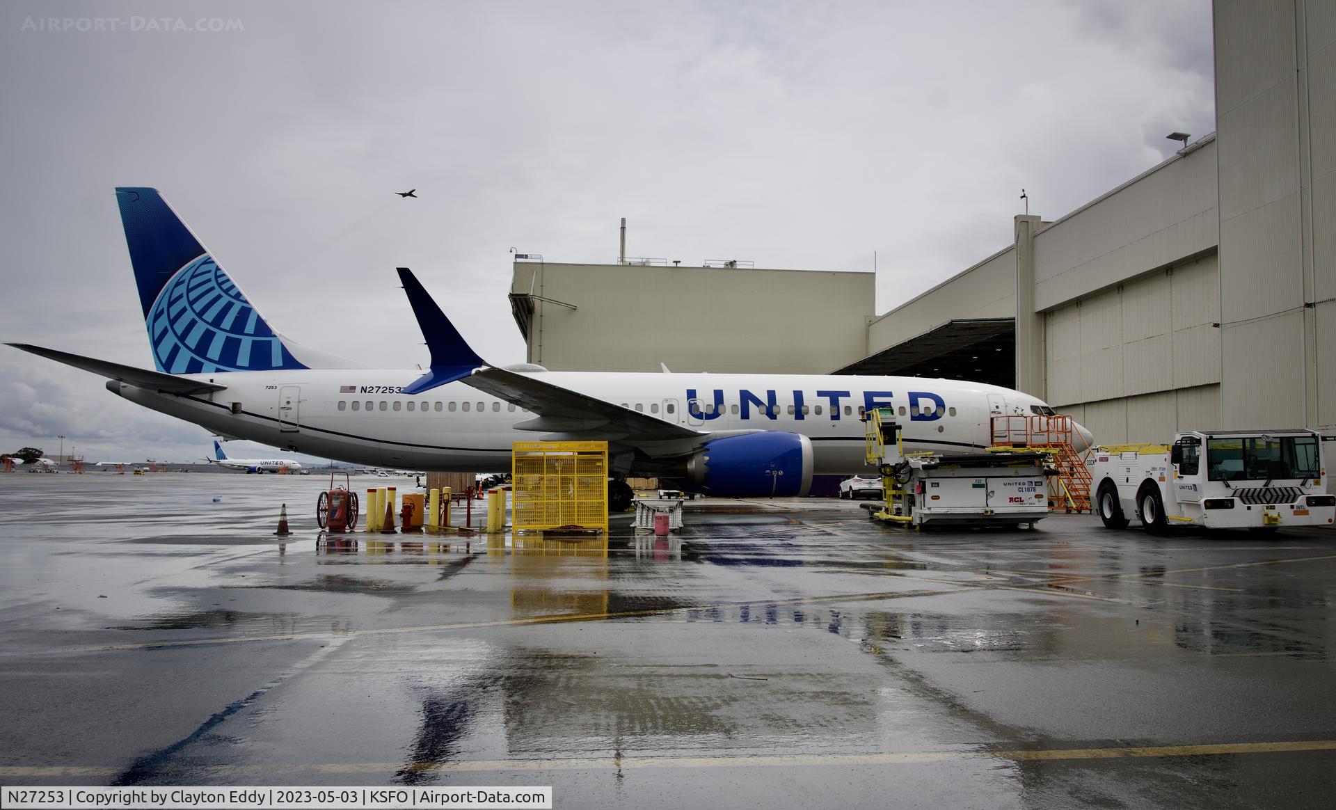 N27253, 2021 Boeing 737-8 MAX C/N 43930, SFO 2023.