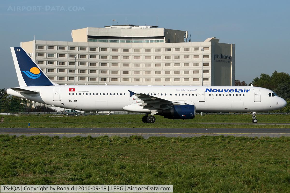 TS-IQA, 1999 Airbus A321-211 C/N 970, at cdg