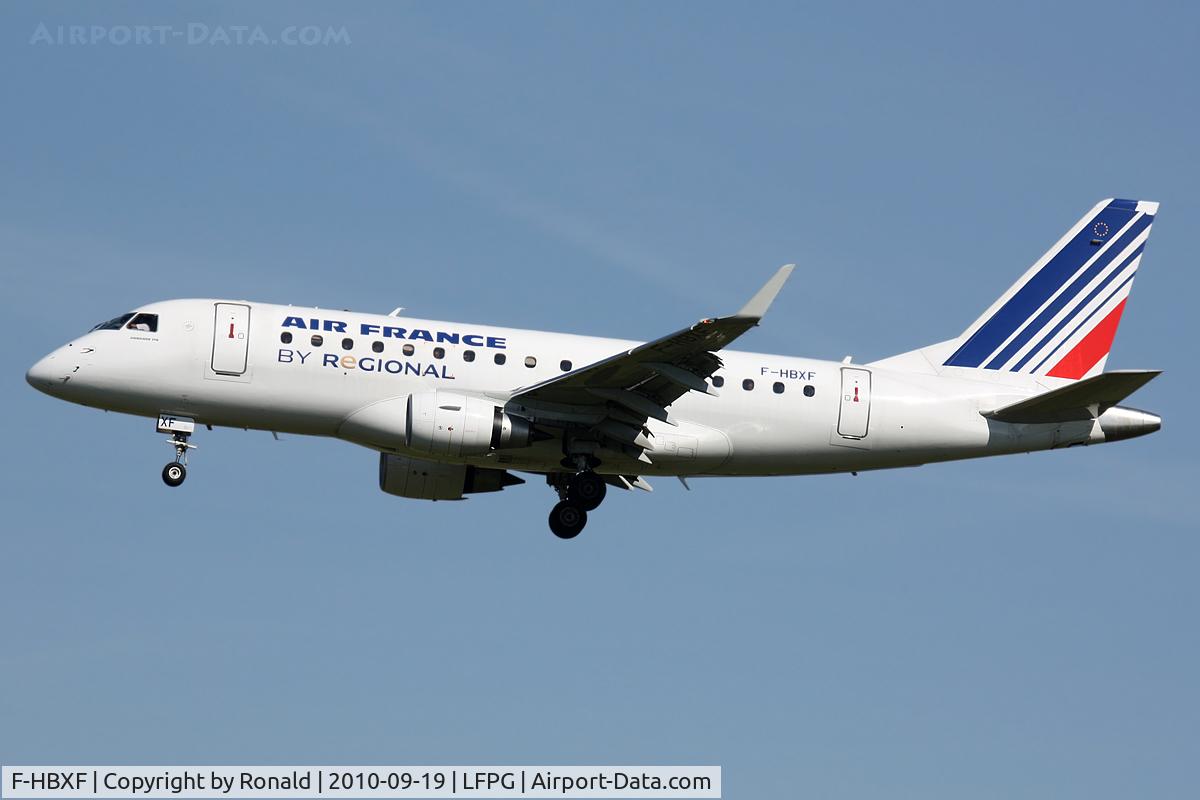 F-HBXF, 2009 Embraer 170ST (ERJ-170-100ST) C/N 17000292, at cdg