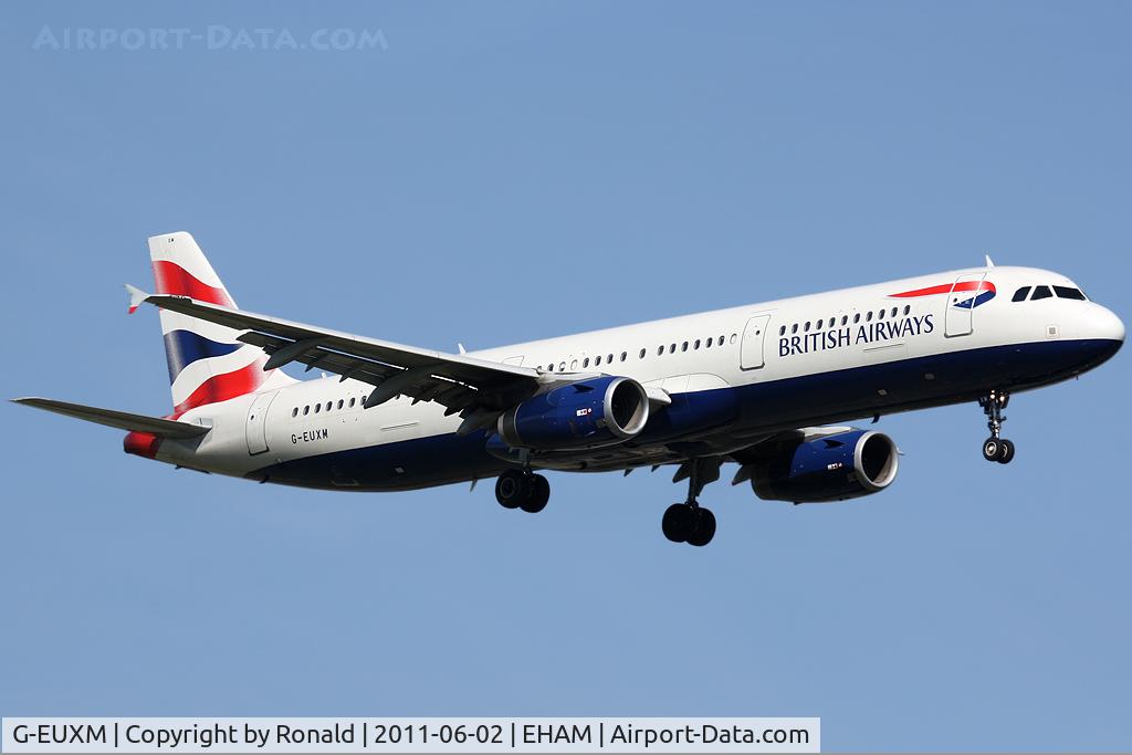 G-EUXM, 2007 Airbus A321-231 C/N 3290, at spl