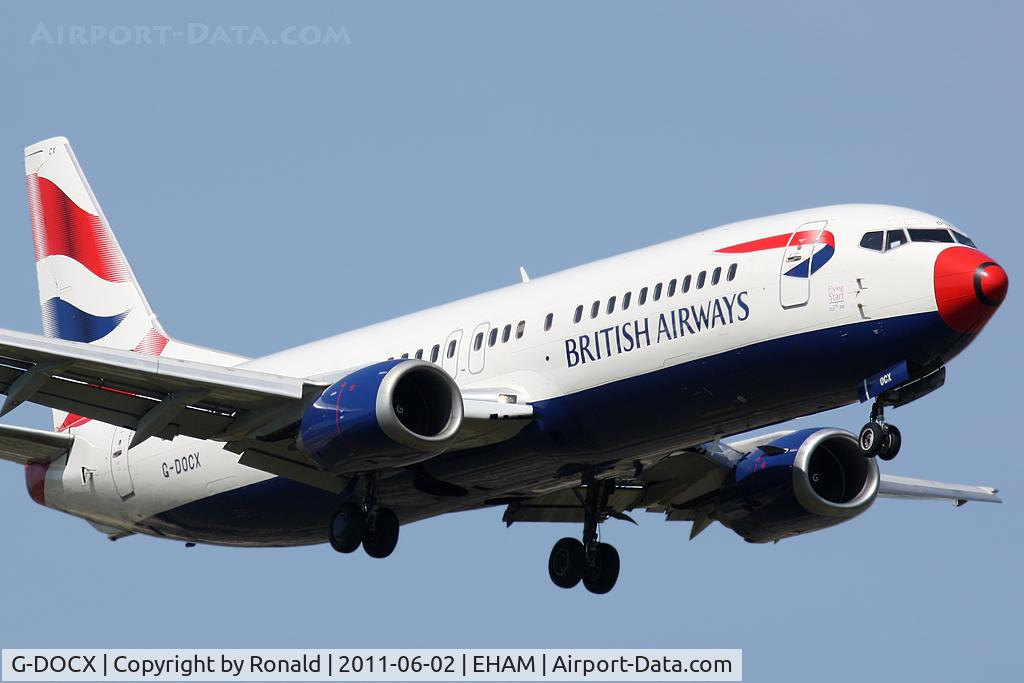 G-DOCX, 1993 Boeing 737-436 C/N 25857, at spl