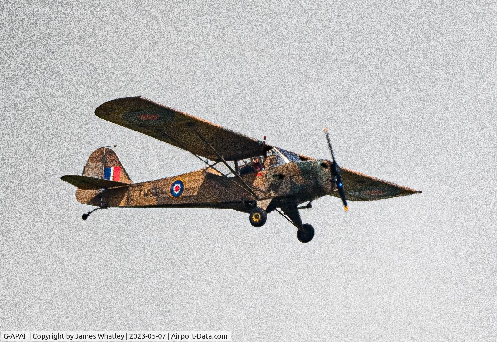 G-APAF, 1957 Auster 5A C/N 3404, Near Stonehenge