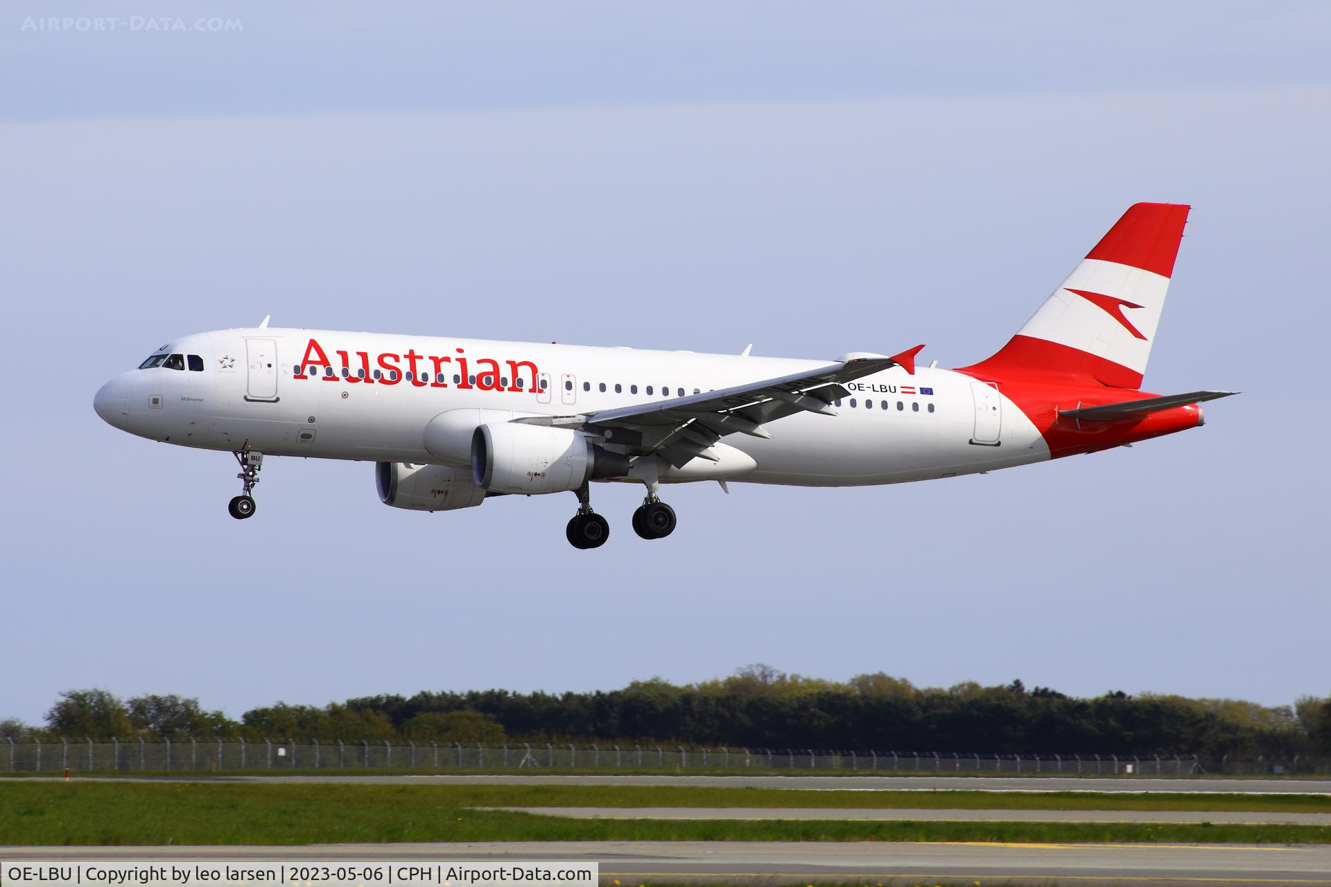 OE-LBU, 2001 Airbus A320-214 C/N 1478, Copenhagen 6.5.2023