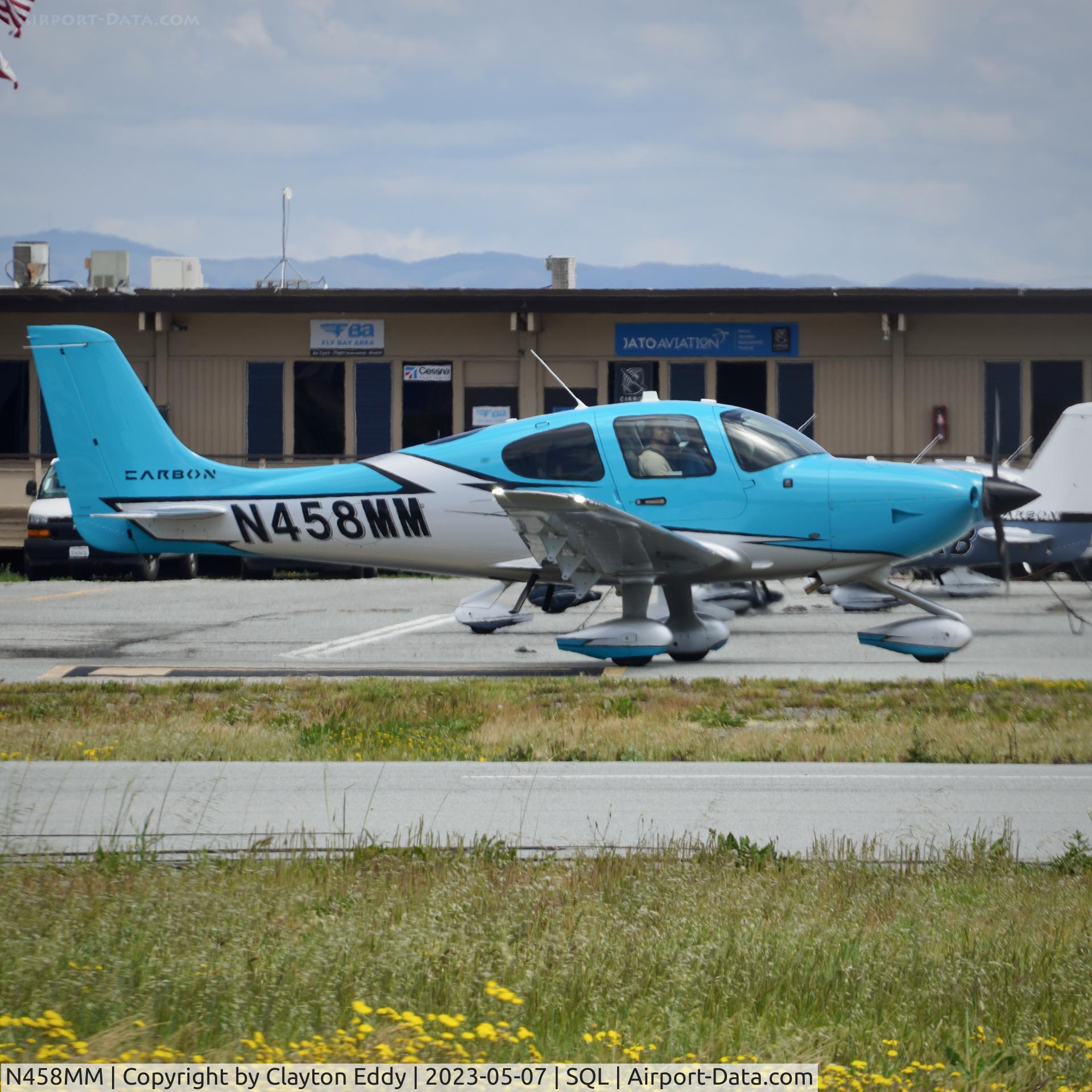 N458MM, 2020 Cirrus SR20 C/N 2560, San Carlos Airport in California 2023.